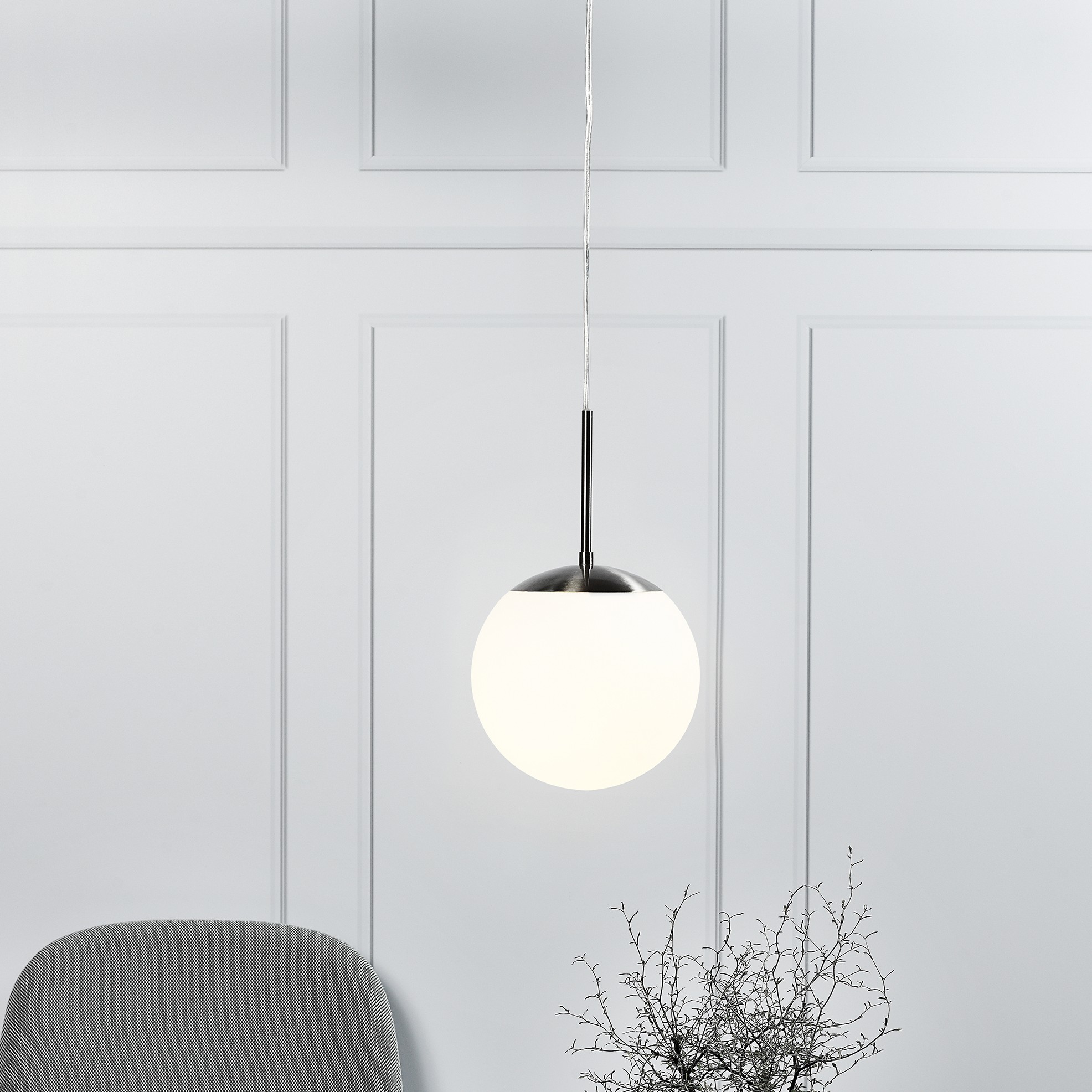 Nordlux Cafe - lampe suspendue - Ø cm - blanc opale