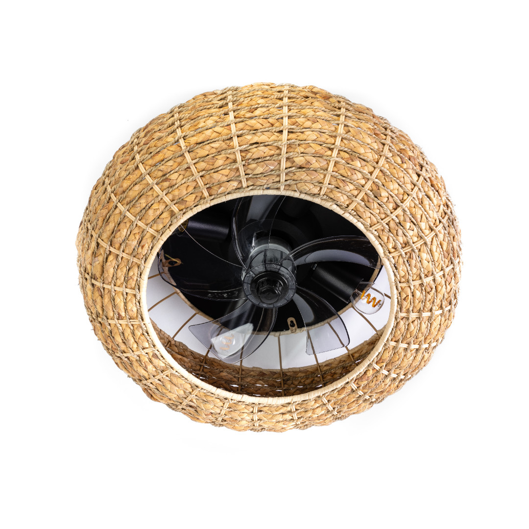ETH Fan No. 8 - ventilateur de plafond avec télécommande - Ø - marron
