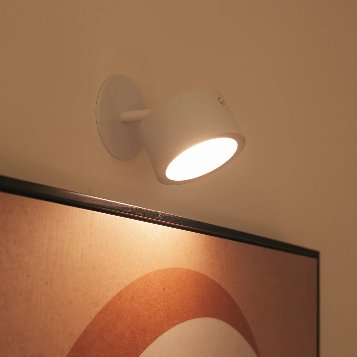 New Garden Roll 8 - spot de surface rechargeable - Ø8 x 8 cm - 3W LED dimmable inclus - blanc