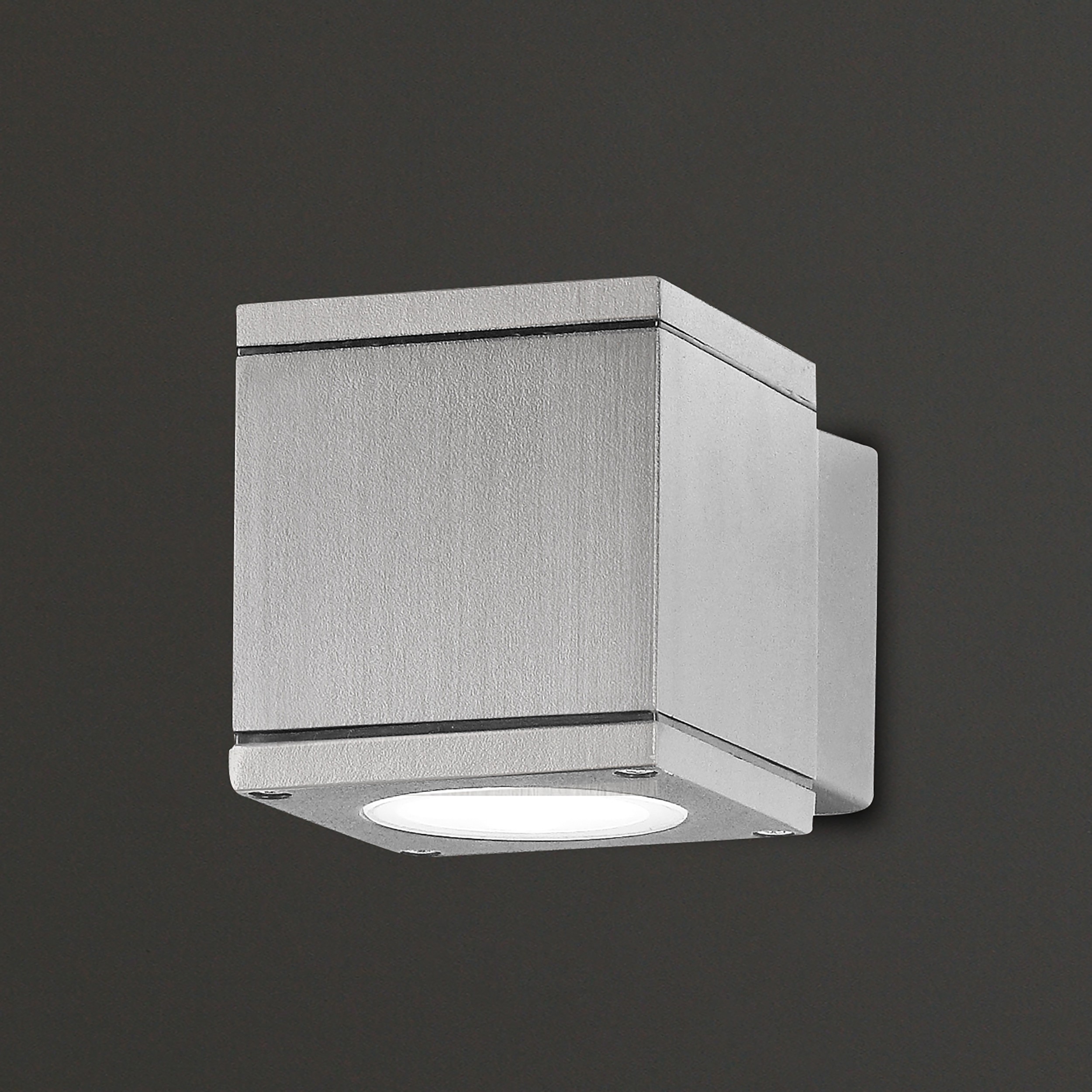 Maxlight Home Square - applique murale - x 8 cm - IP54 - graphite