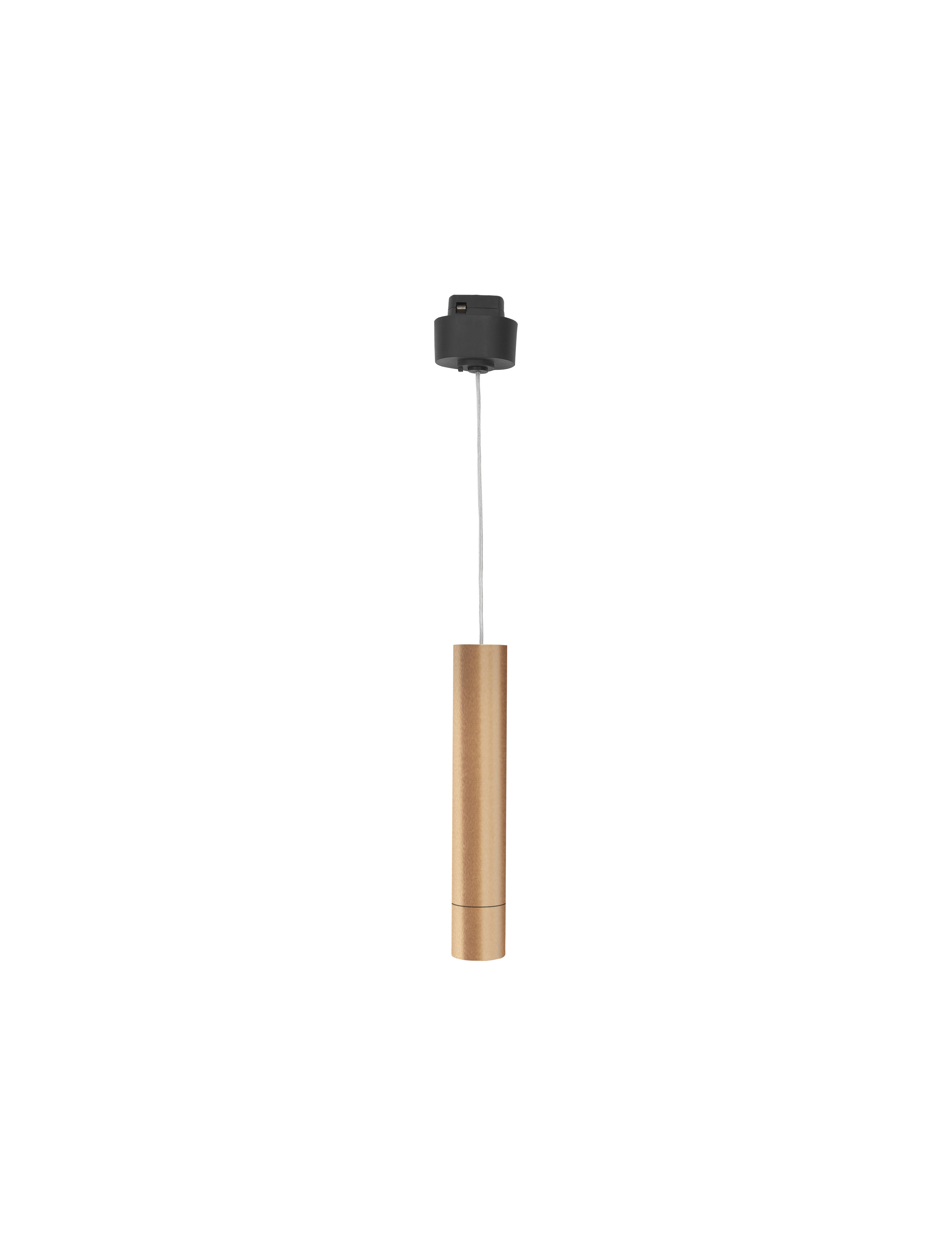 Nova Luce Buxton L - lampe suspendue pour système de rail magnétique - 3,2 x 3,2 x - 10W TRIAC LED dimmable inclus - or