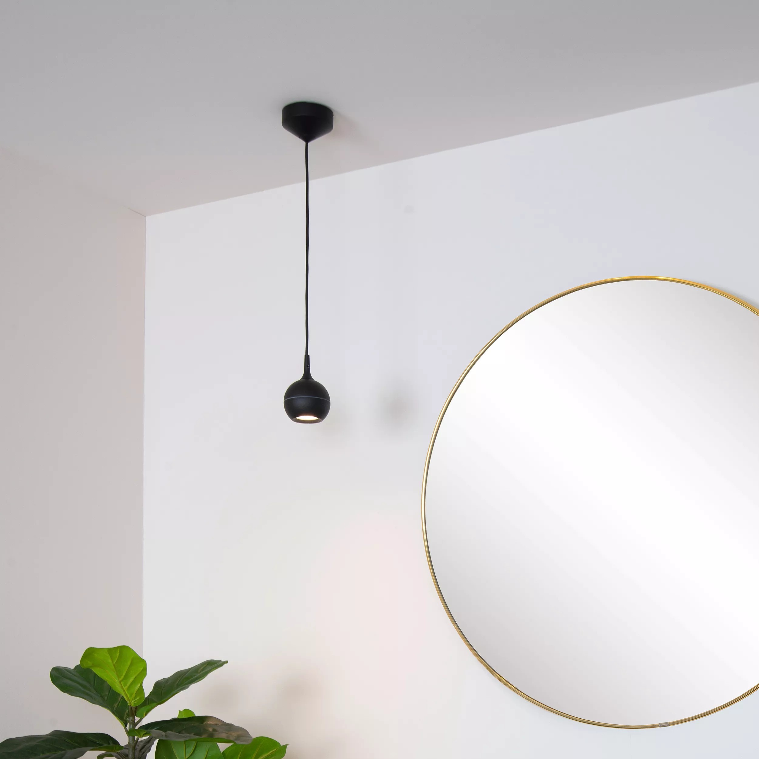 Lucide Favori - lampe suspendue - x 145,5 cm - IP44 - noir