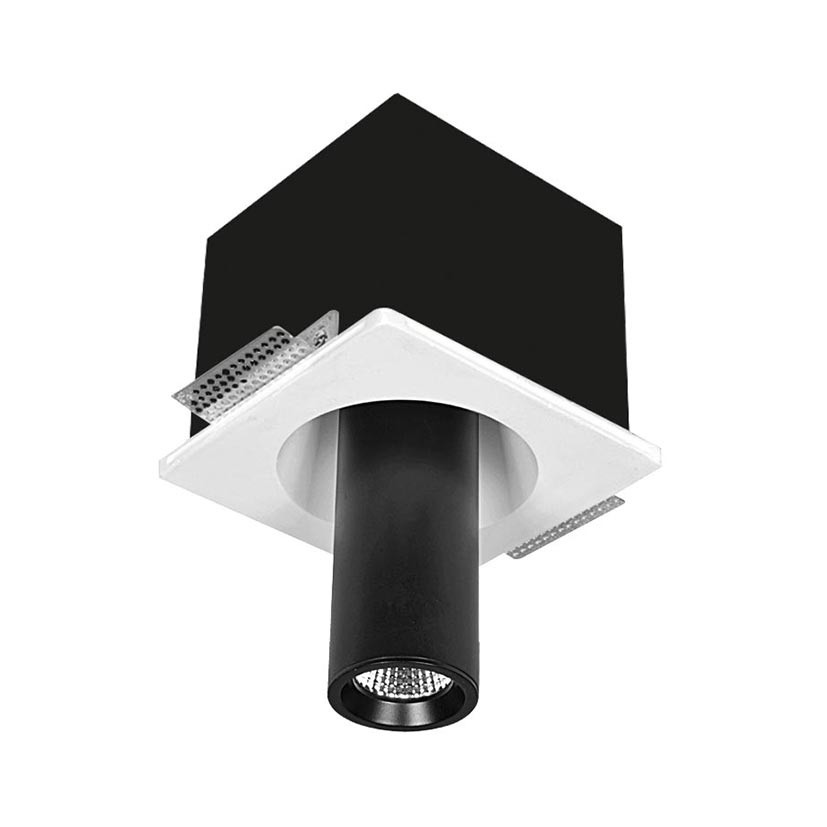 Nova Luce Giacomo - spot encastrable - mm, mm format encastrable - noir