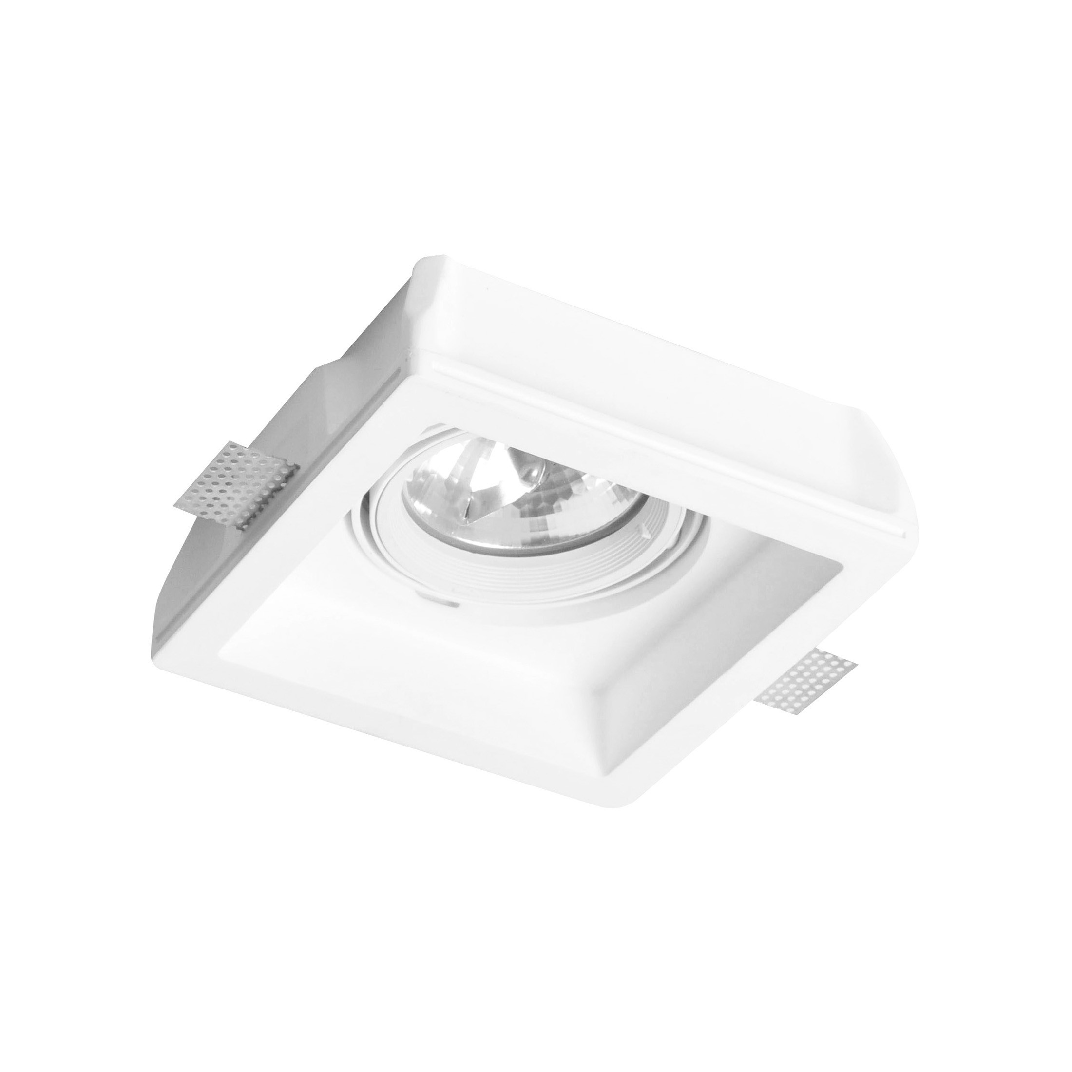 Nova Luce Vitale - spot à encastrer - mm, mm taille d"encastrement - plâtre blanc