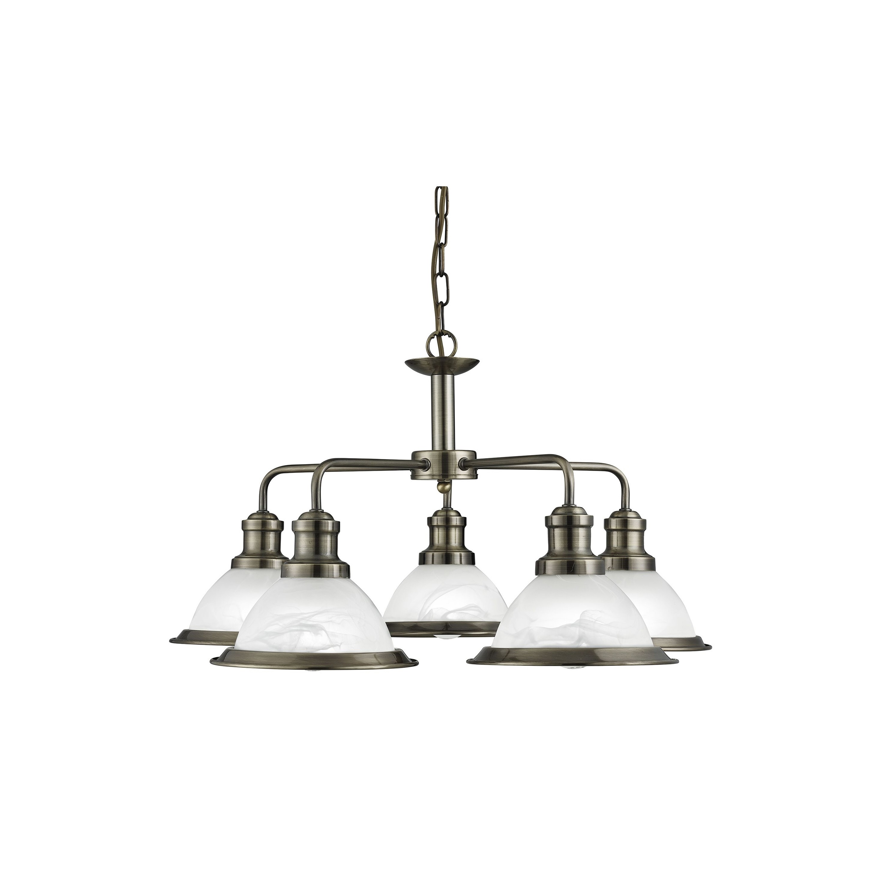 Searchlight Bistro - lampe suspendue - Ø cm - laiton antique