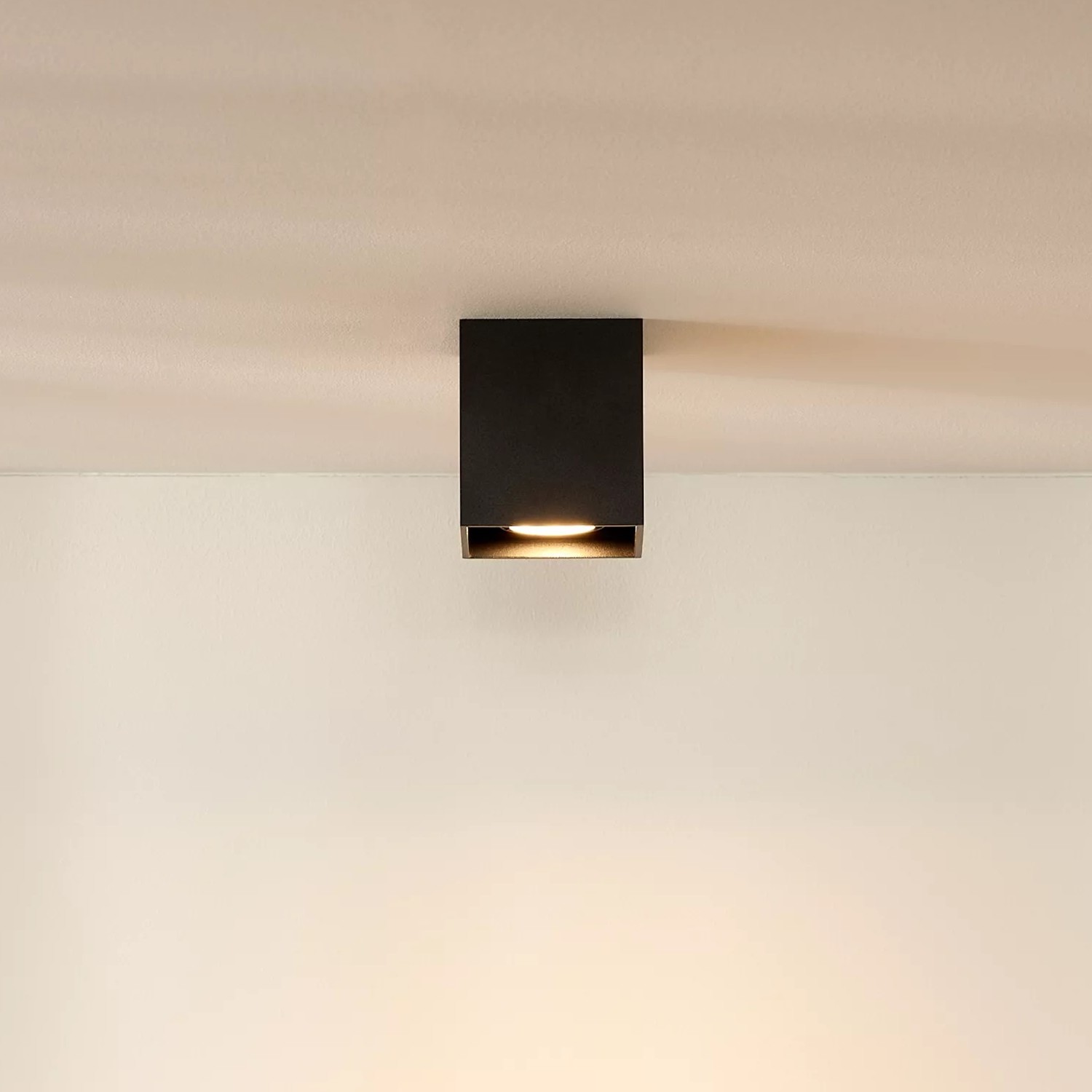 Lucide Bodi Square - spot en saillie - 8,2 x 8,2 x 9,5 cm - noir
