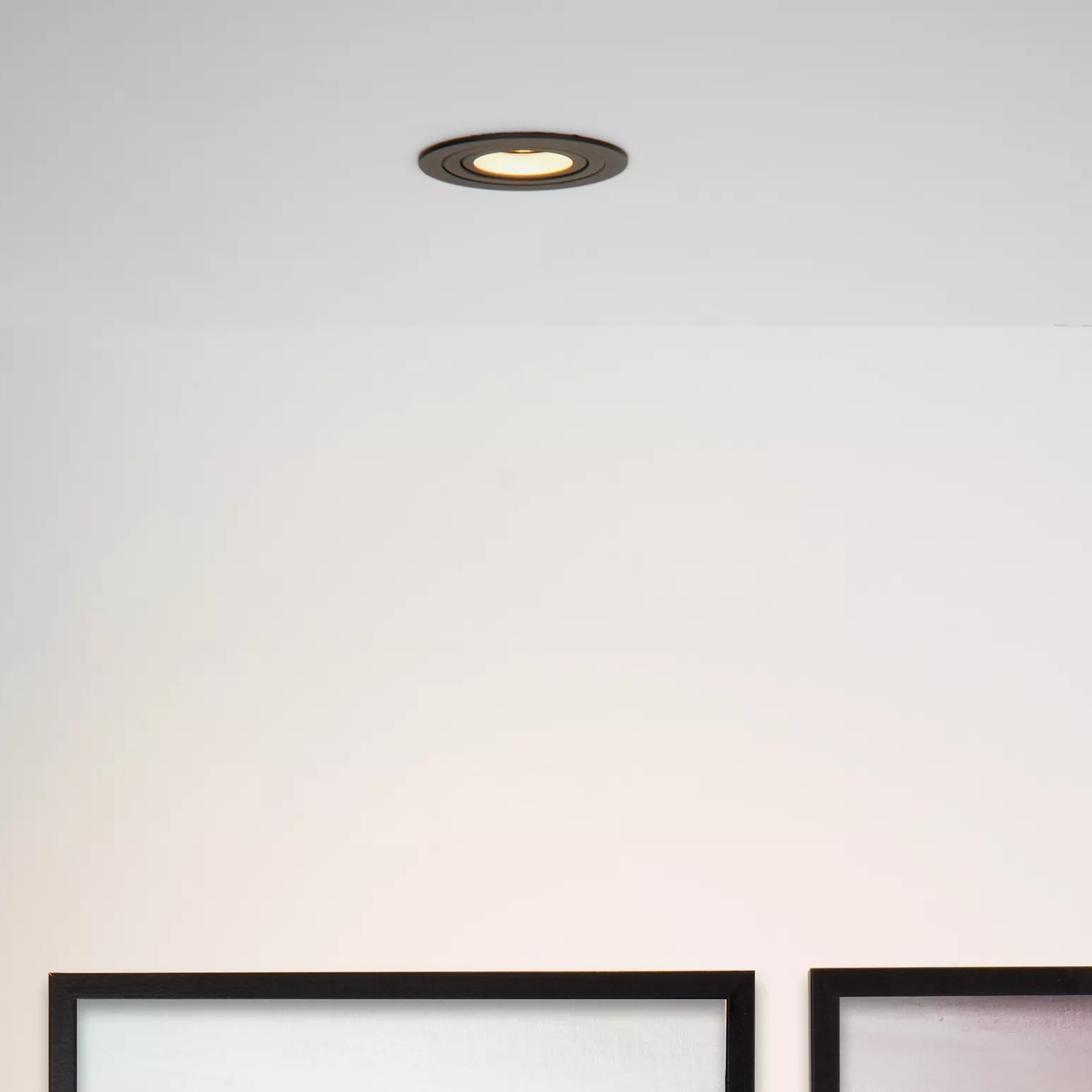 Lucide Tube Rond - spot encastré - Ø 90 mm, Ø 82 mm encastré - noir