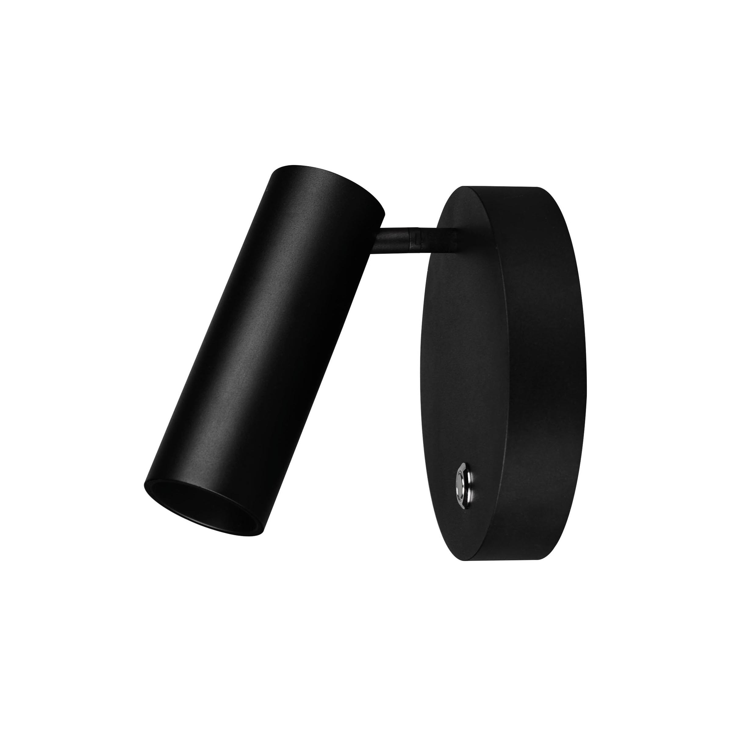 Nova Luce Umberto - applique avec interrupteur - Ø cm - noir