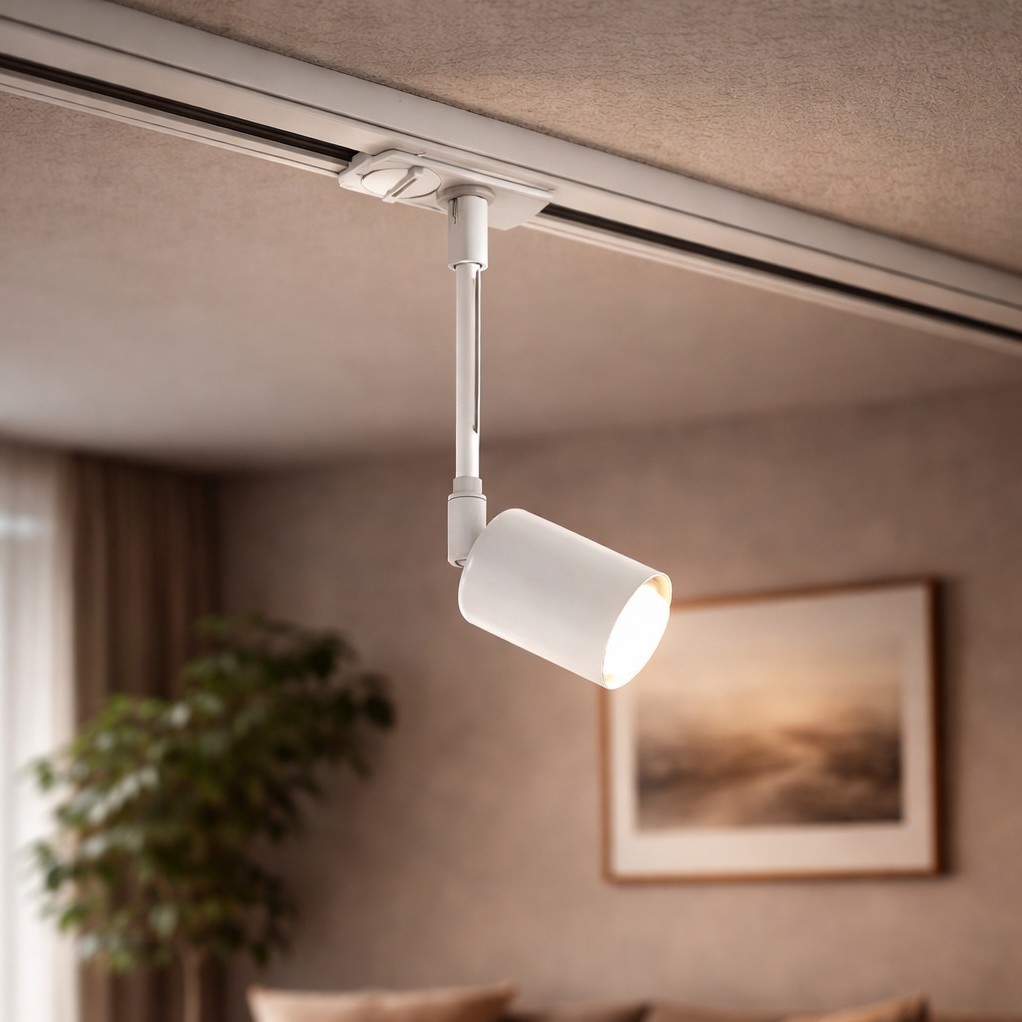 Nordlux Link Explore - spot sur rail - Ø 5,5 x 28,5 cm - blanc