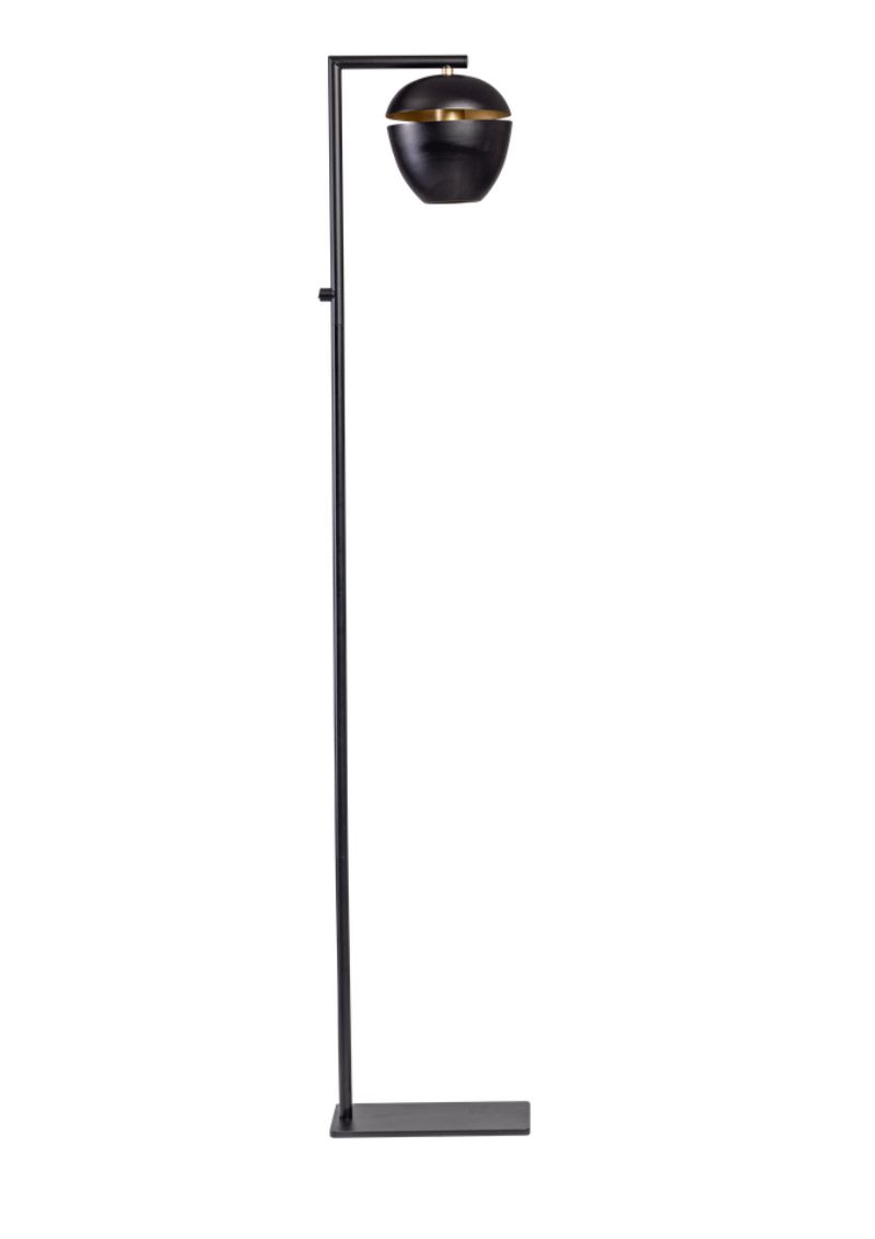 ETH Claire - lampadaire - x - noir et laiton