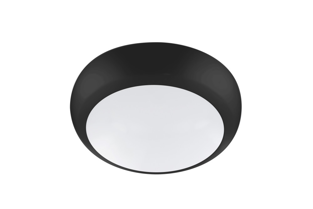Integral LED Tough-Shell Pro - plafonnier - Ø 32,5 x 7,5 cm - 16W LED incluse - température de couleur réglable - IP66 - noir