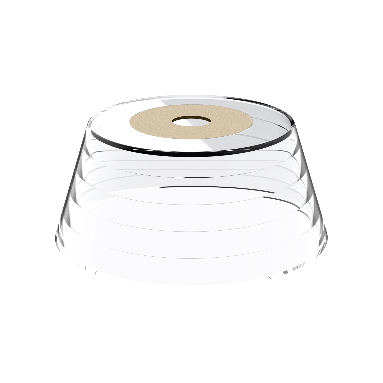 Century Italia Opera - couvercle optionnel pour A37075 - Ø13,5 x 6 cm - transparent ondulé