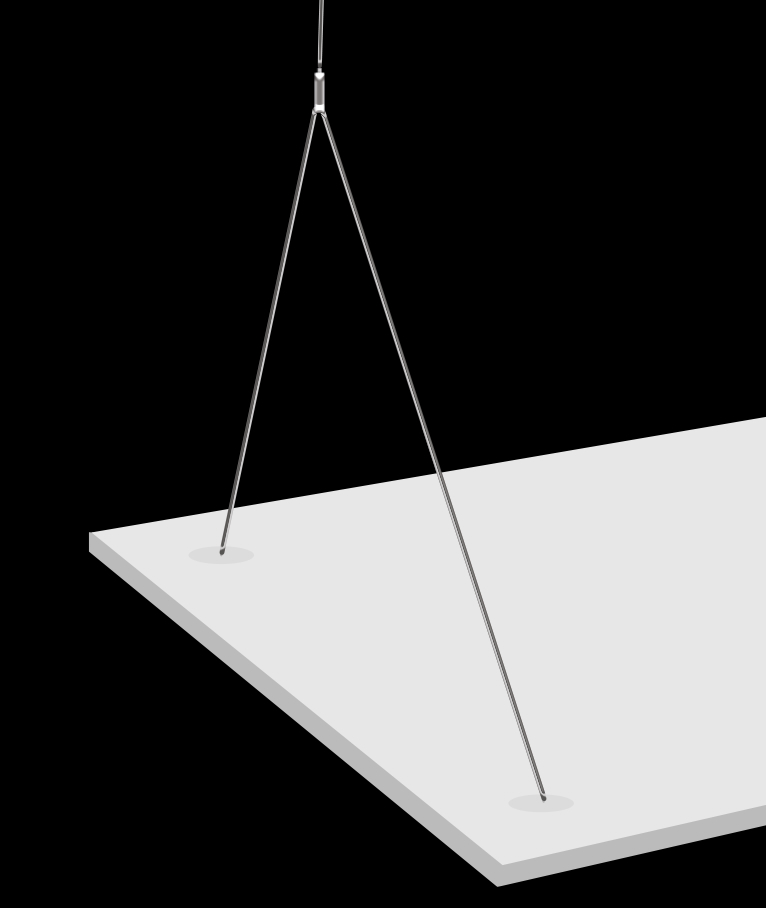 Century Italia - kit de suspension pour panneaux Quadro LED -