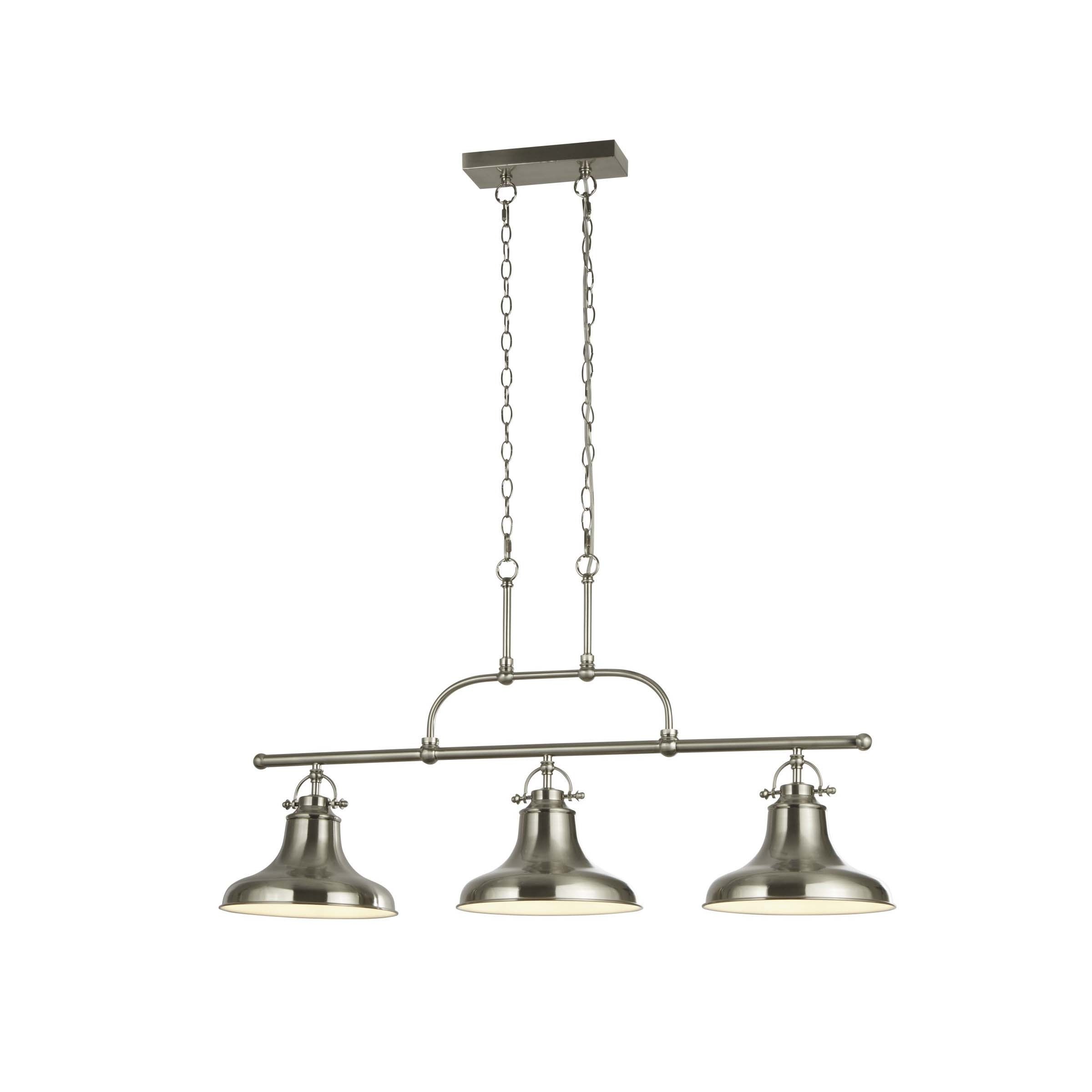 Searchlight Dallas - lampe suspendue - x - argent satiné
