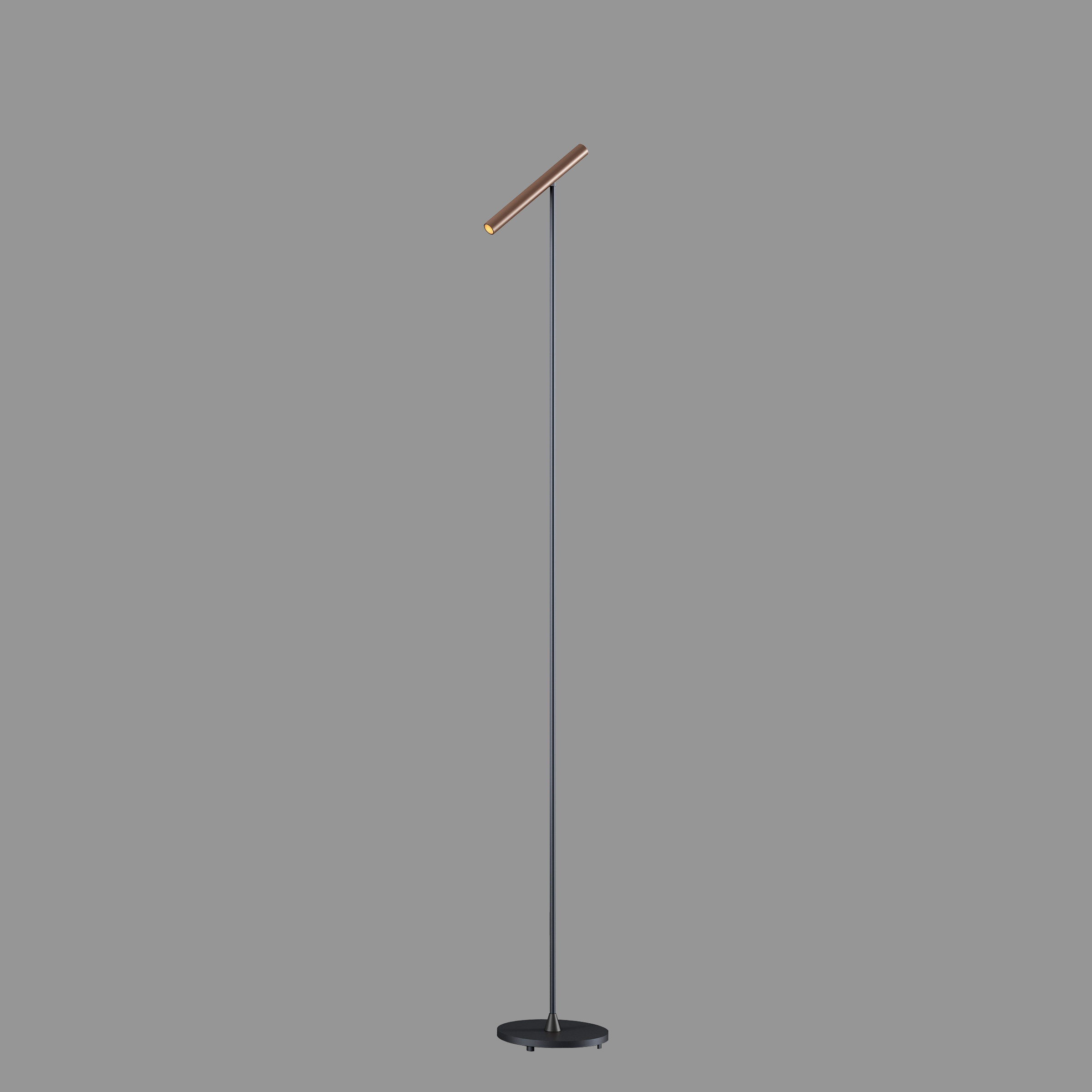 Artdelight Kansas - lampadaire - x - 6W dimmable LED inclus - noir et bronze