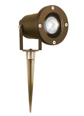 Searchlight Spikey II - spot de sol sur pic - cm - IP65 - brun rustique