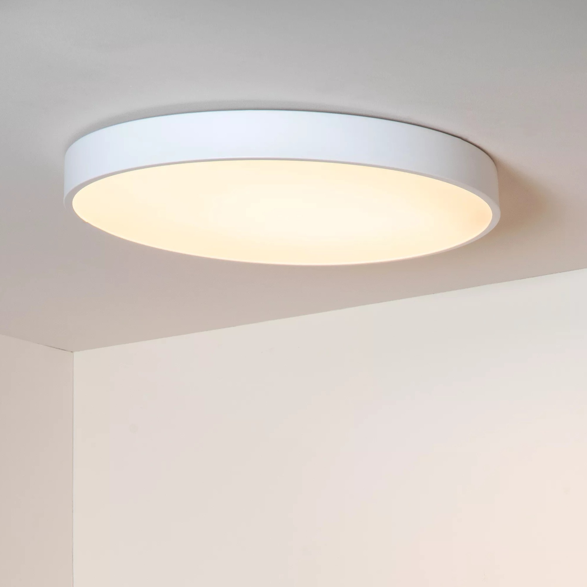 Lucide Unar - plafonnier - Ø cm - 36W LED dimmable inclus - 3 niveaux de dimmer - blanc
