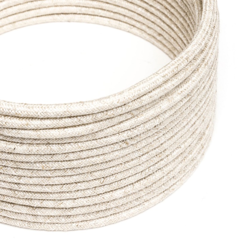 Creative Cables - cordon textile - par - lin naturel