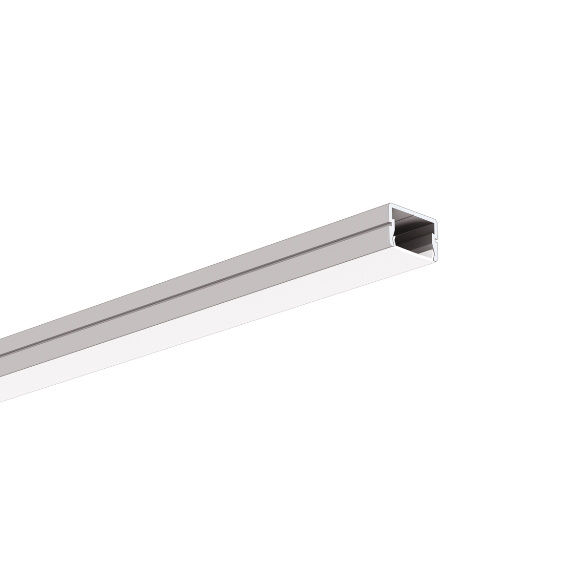 Klus Siler - profilé LED - 1,6 x 1,2 cm - argent anodisé - longueur