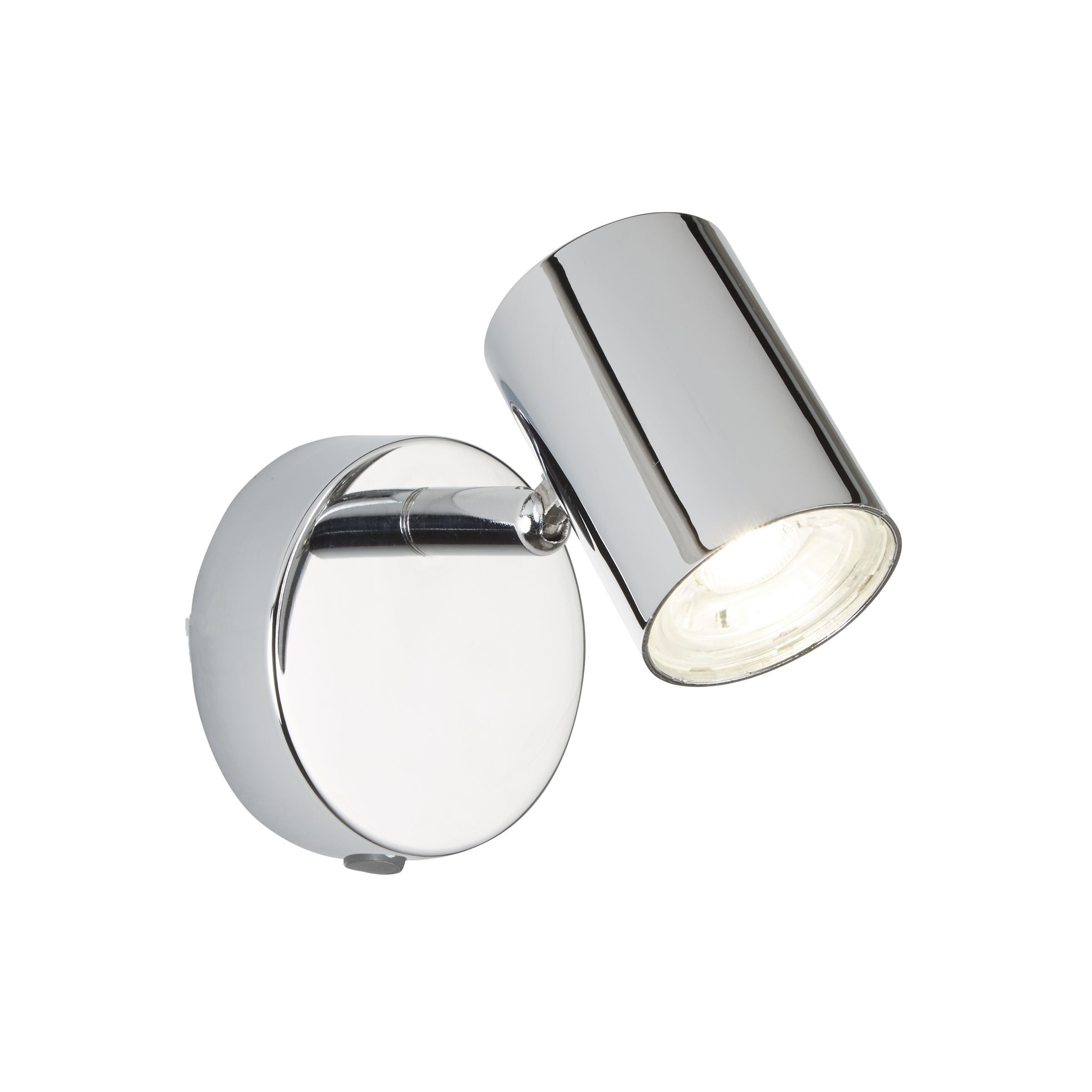 Searchlight Rollo - spot mural avec interrupteur - ,5 cm - 4W LED dimmable inclus - chrome