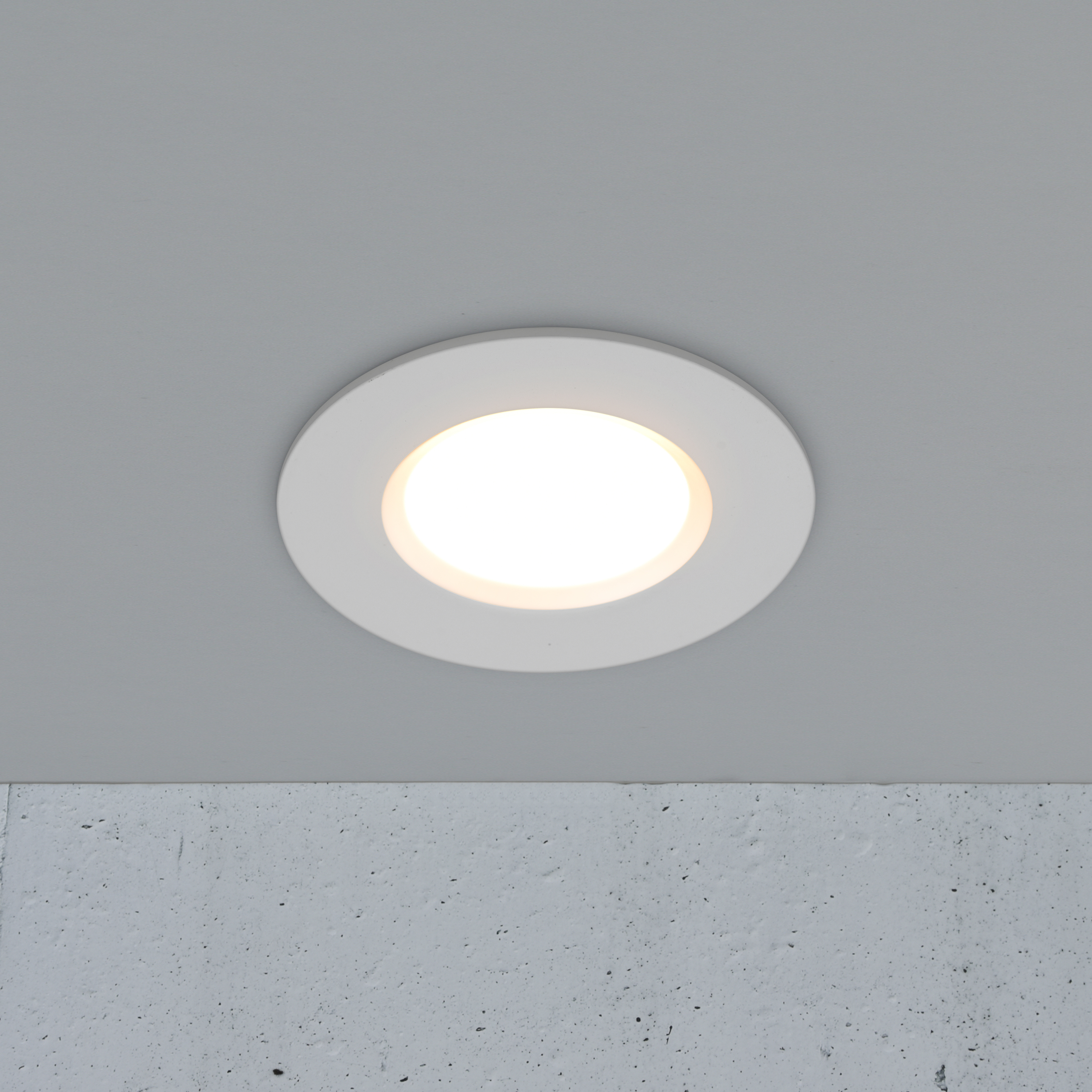 Nordlux Siege - spot encastré - Ø 85 mm, Ø 72 mm taille d"encastrement - 4,7W LED inclus - IP65 - blanc