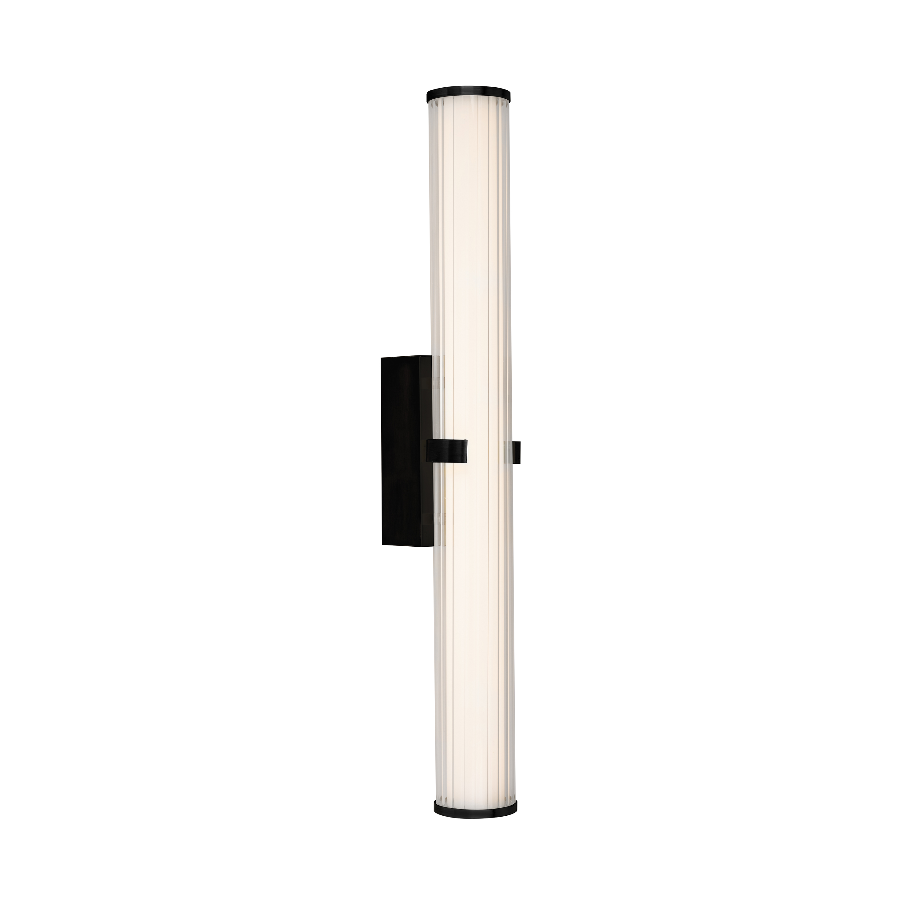 Searchlight Clamp - applique murale - ,5 cm - 21W LED dimmable inclus - IP44 - noir et transparent
