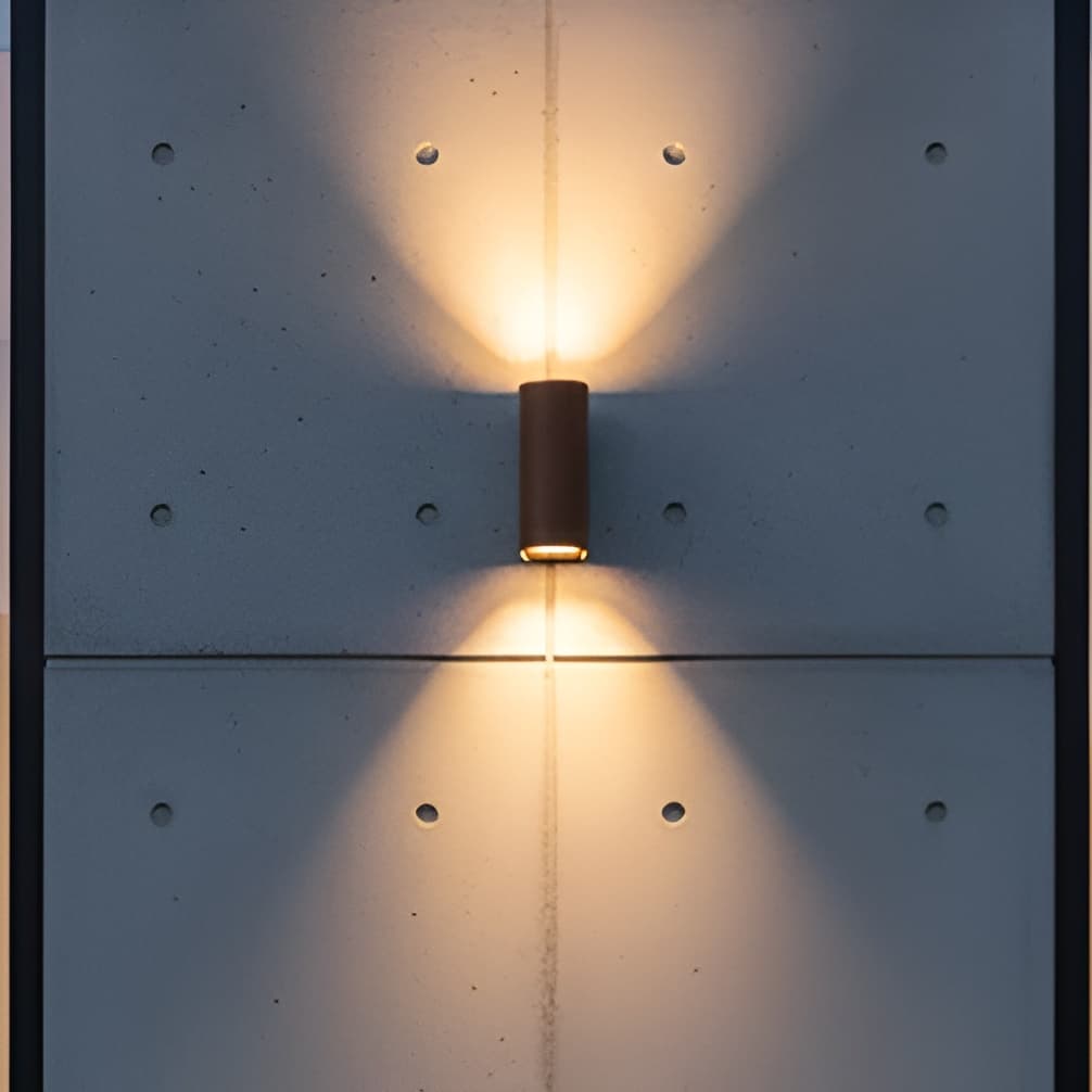 VK Lighting Dust - applique murale - 7,1 x 17,1 x 9,6 cm - W LED inclus - IP65 - brun rouille