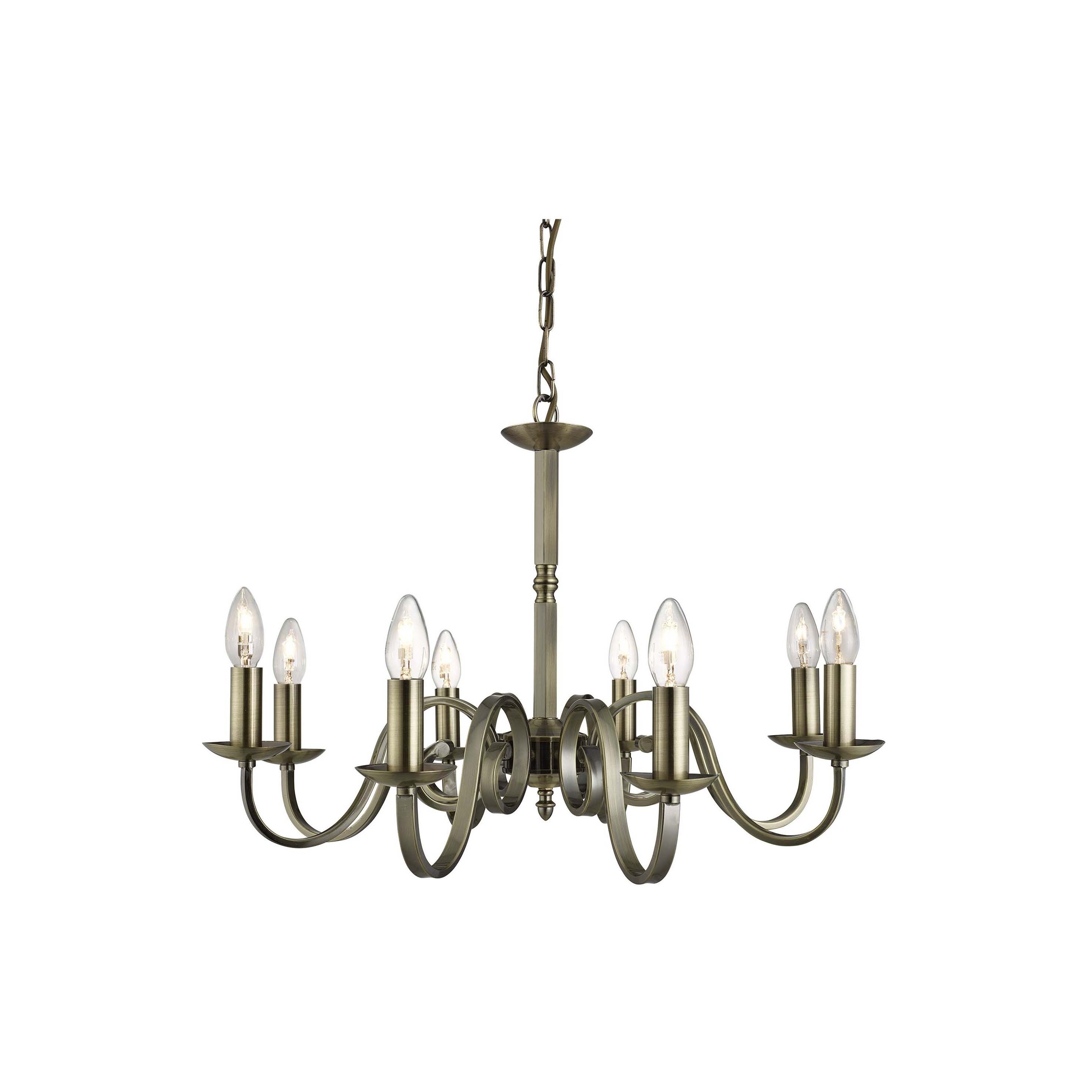 Searchlight Richmond - lustre - Ø cm - laiton antique