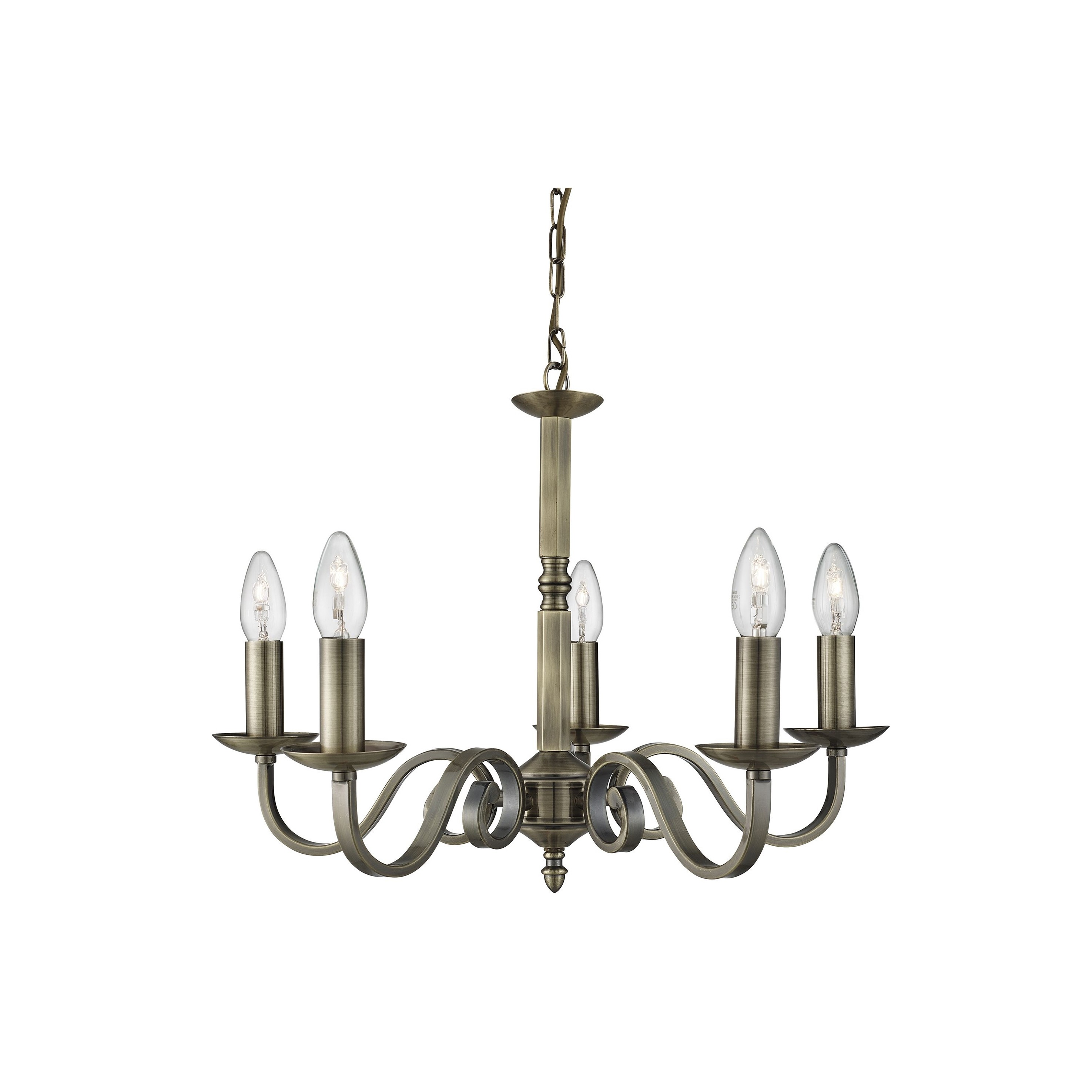 Searchlight Richmond - lustre - Ø cm - laiton antique