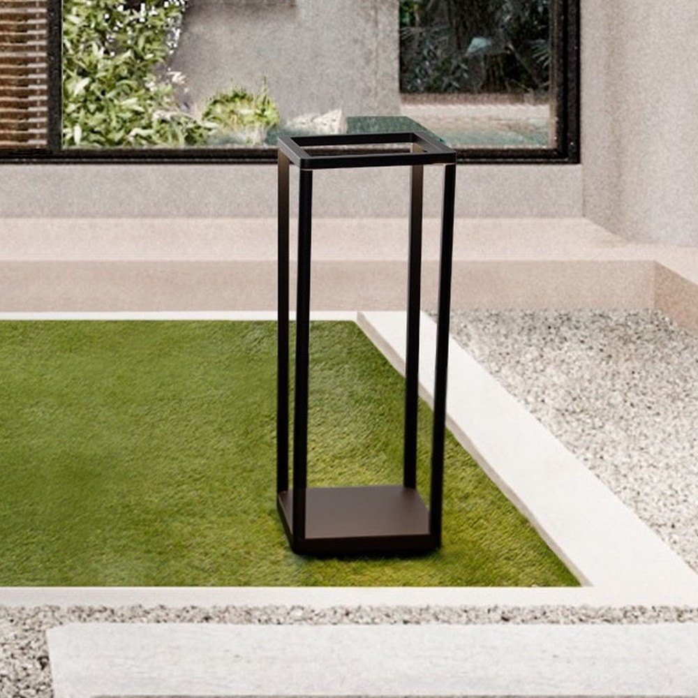 Nova Luce Misti - lampe de jardin - x - 9W LED inclus - IP65 - anthracite foncé