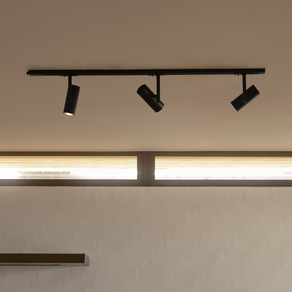 Nordlux Jerome Link 3-Kit + 1M Rail - spot sur rail GU10 - Ø16 x - noir