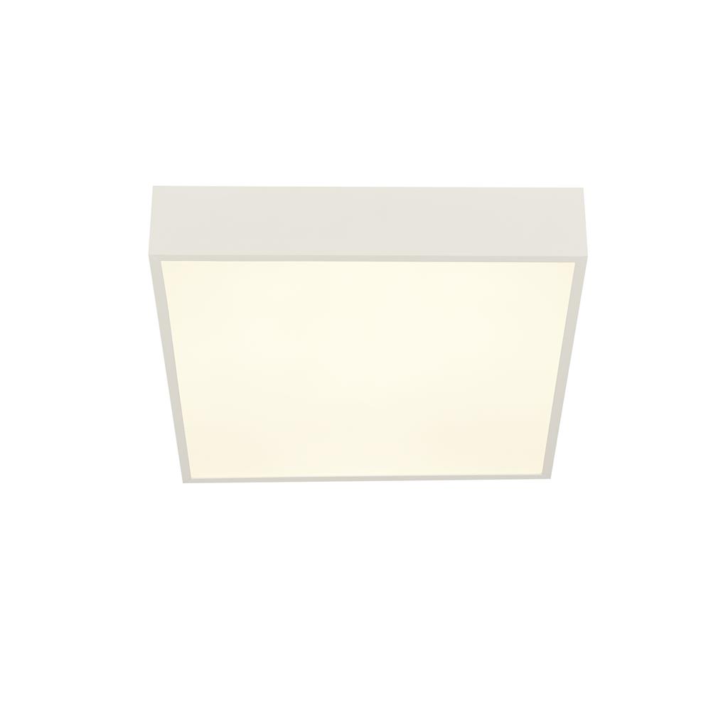 Searchlight Zeus - plafonnier - x 6 cm - 16W LED inclus - IP44 - blanc et opale
