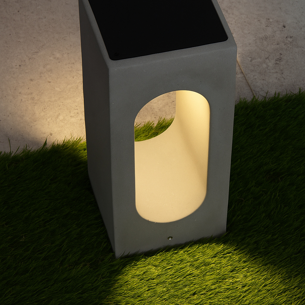 Nova Luce Stage - lampe de jardin - x - 6W LED inclus - IP65 - gris
