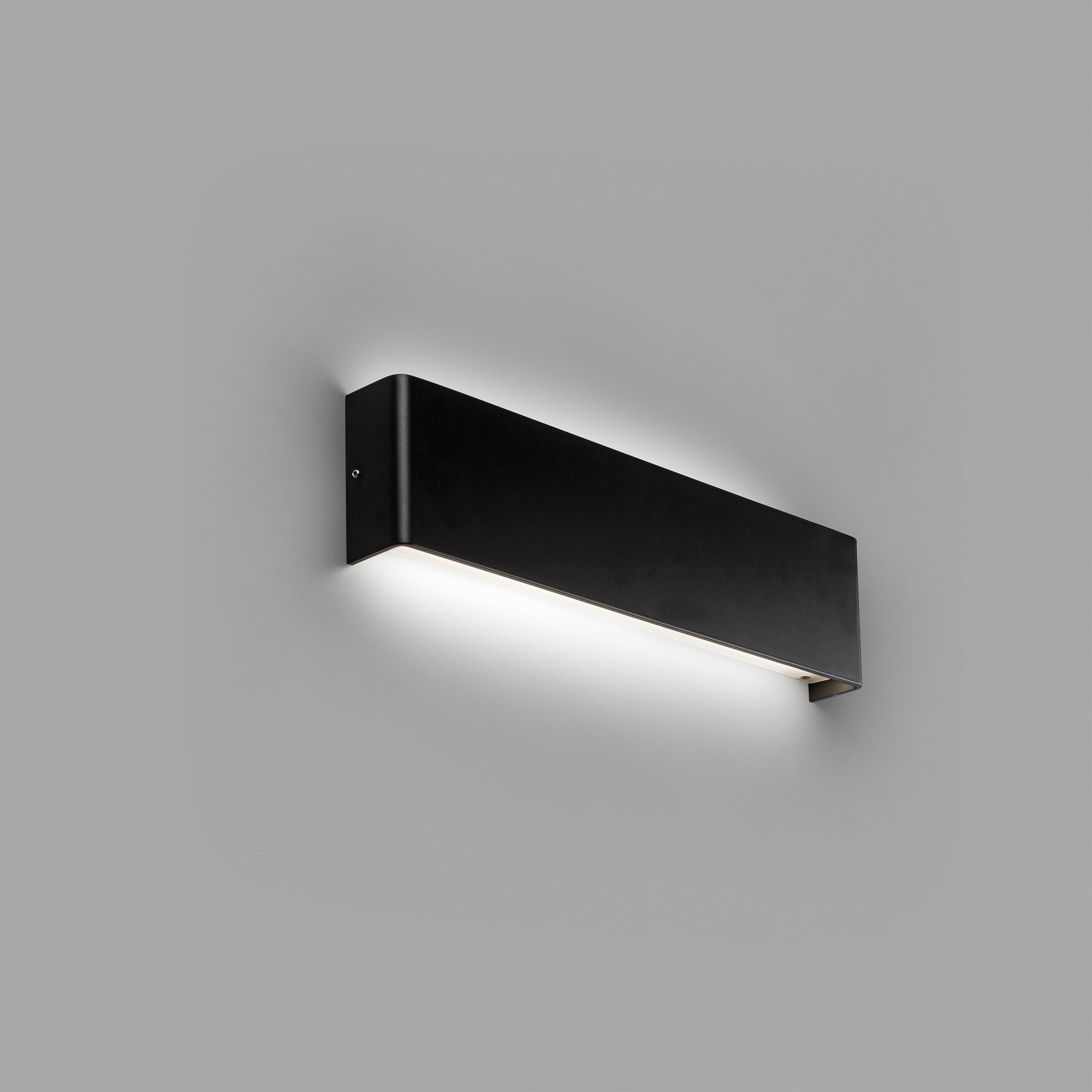 Faro Nash - applique murale - x 9 cm - 16W LED inclus - noir mat