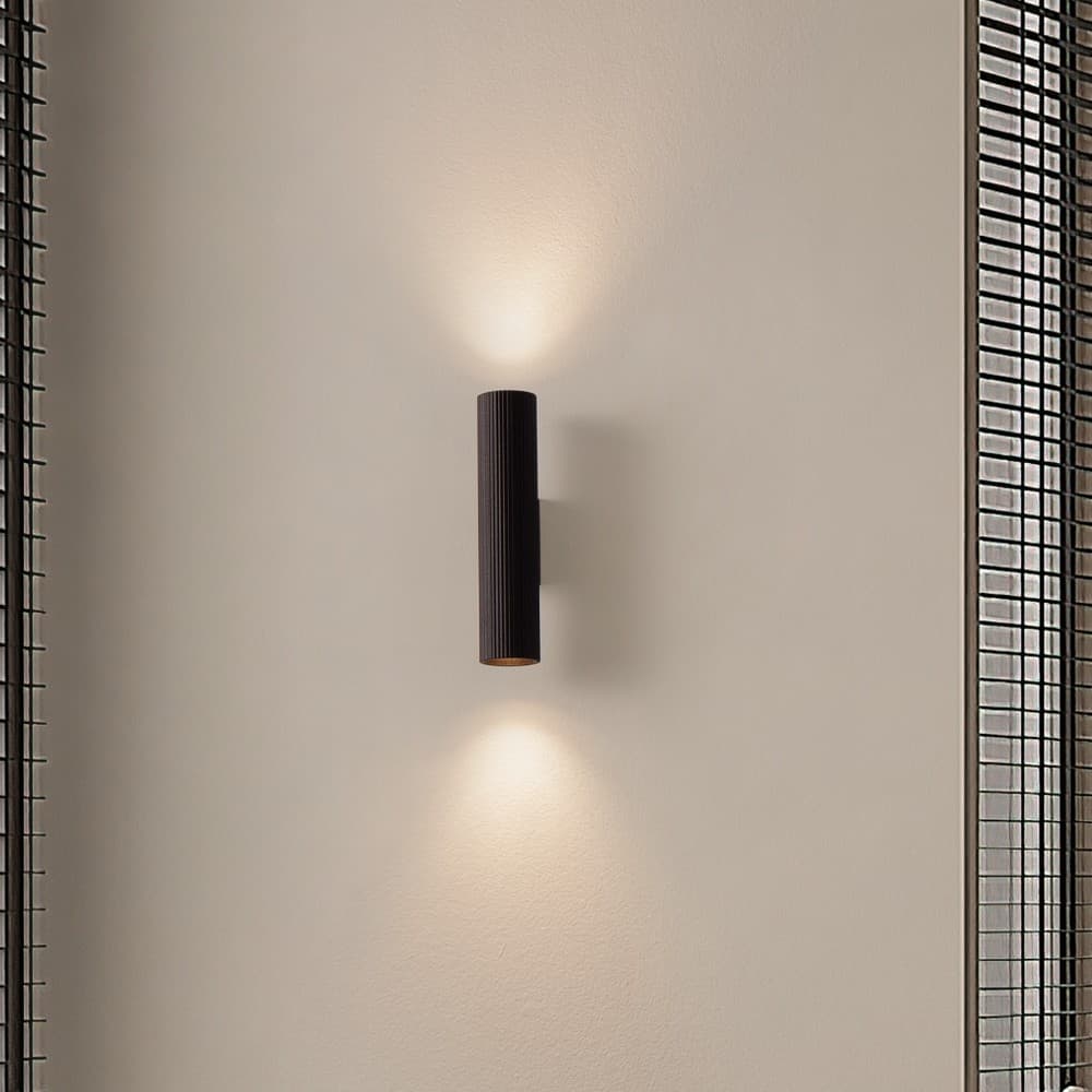 Nova Luce Comet - applique murale - Ø cm - noir sablé