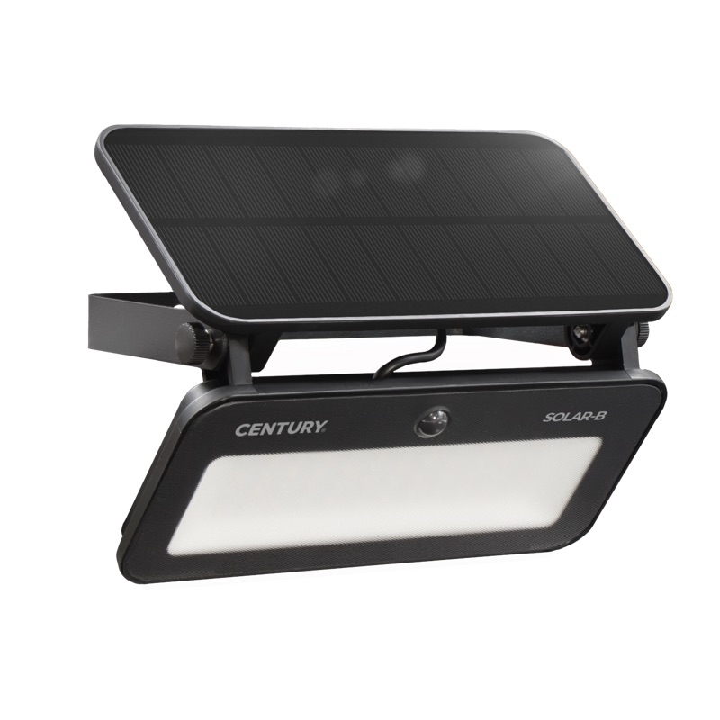Century Italia Solar-B - spot solaire avec détecteur de mouvement - 19,4 x 9,7 x 4,4 cm - 12W LED inclus - couleur de lumière réglable - IP65 - noir