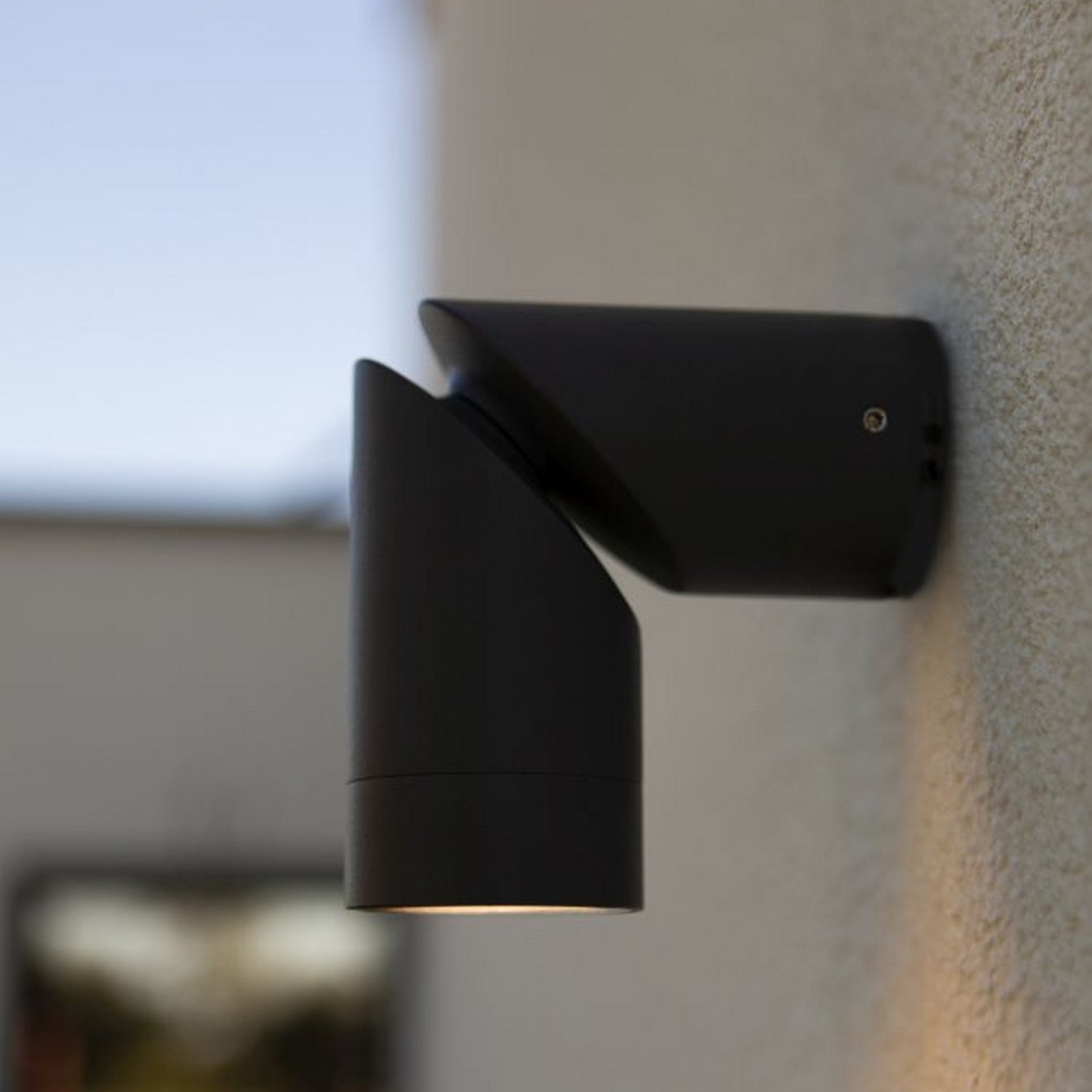 Lutec Tubon - plafonnier et applique extérieure - Ø ,8 cm - IP54 - noir