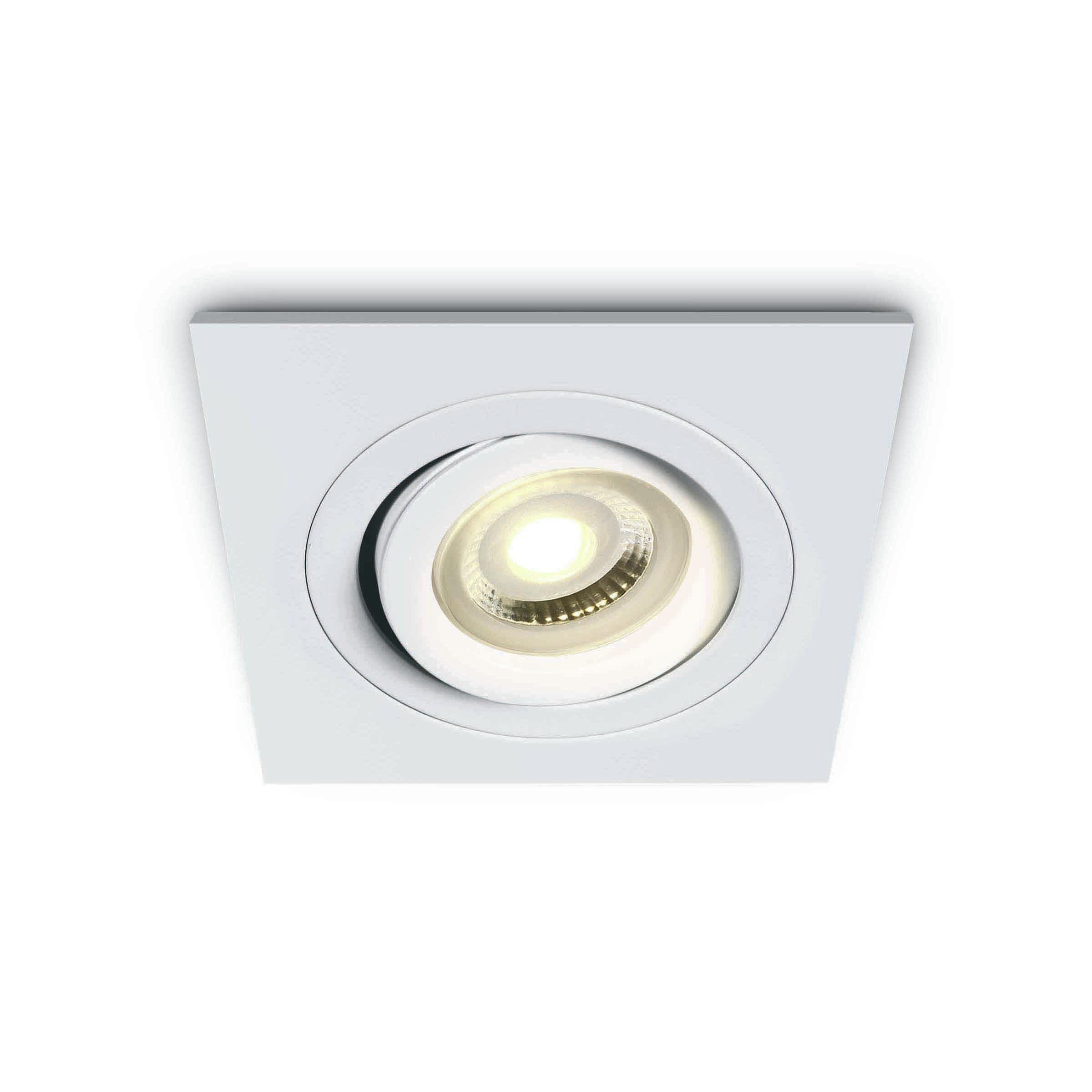 ONE Light Dual Ring GU10 - spot encastré - mm, Ø 80 mm encastrable - blanc