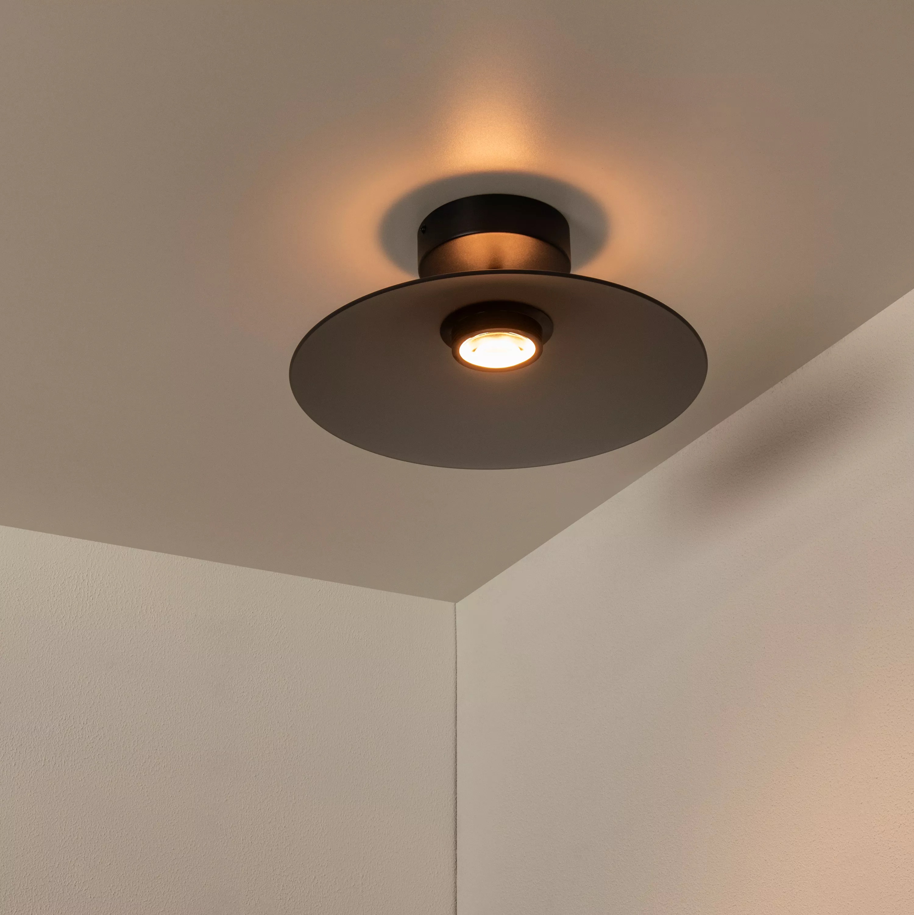 Lucide Menga - lampe suspendue - Ø cm - 12W LED dimmable inclus - fumé