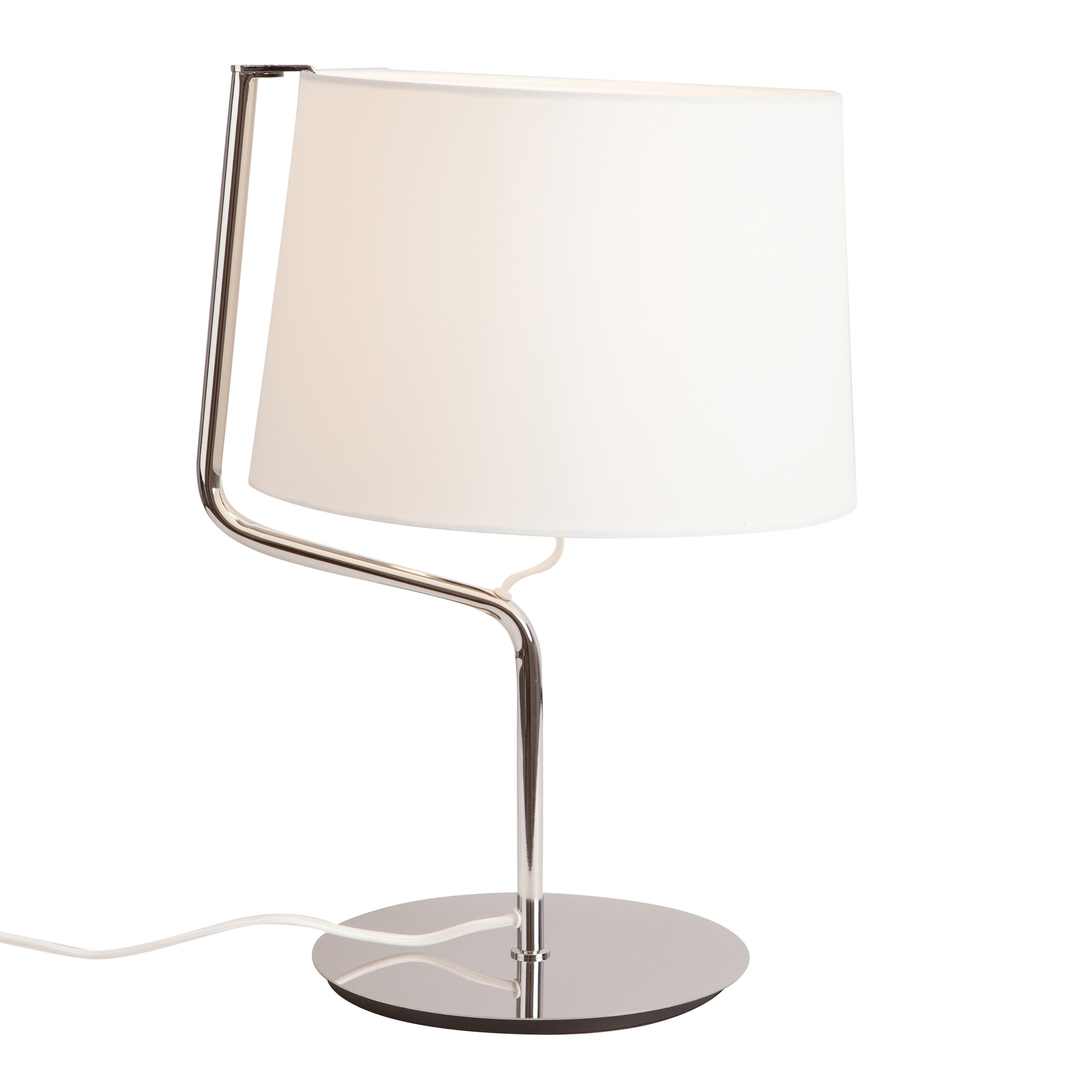 Maxlight Chicago - lampe à poser - Ø cm - blanc et chrome