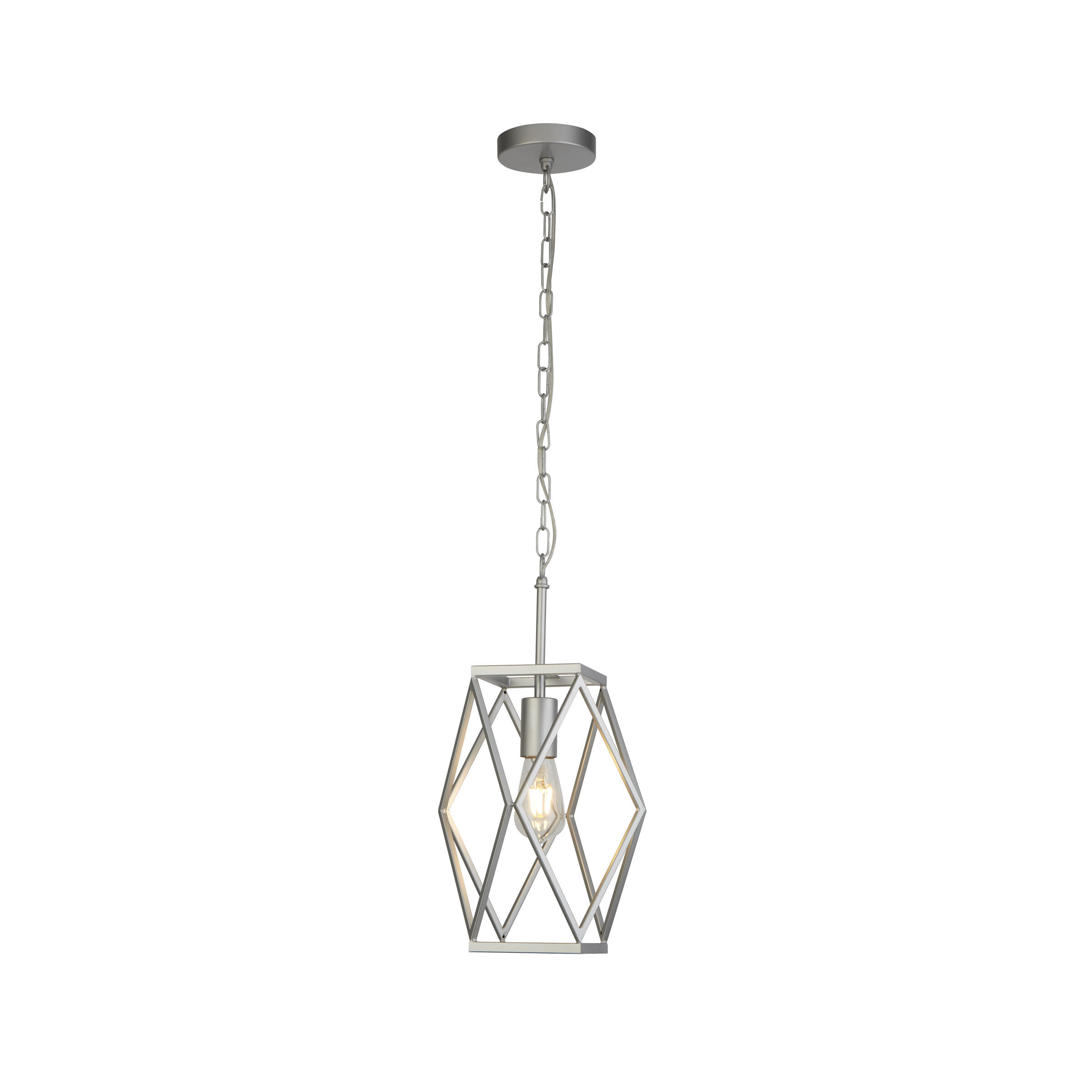 Searchlight Chassis - lampe suspendue - x - argent satiné