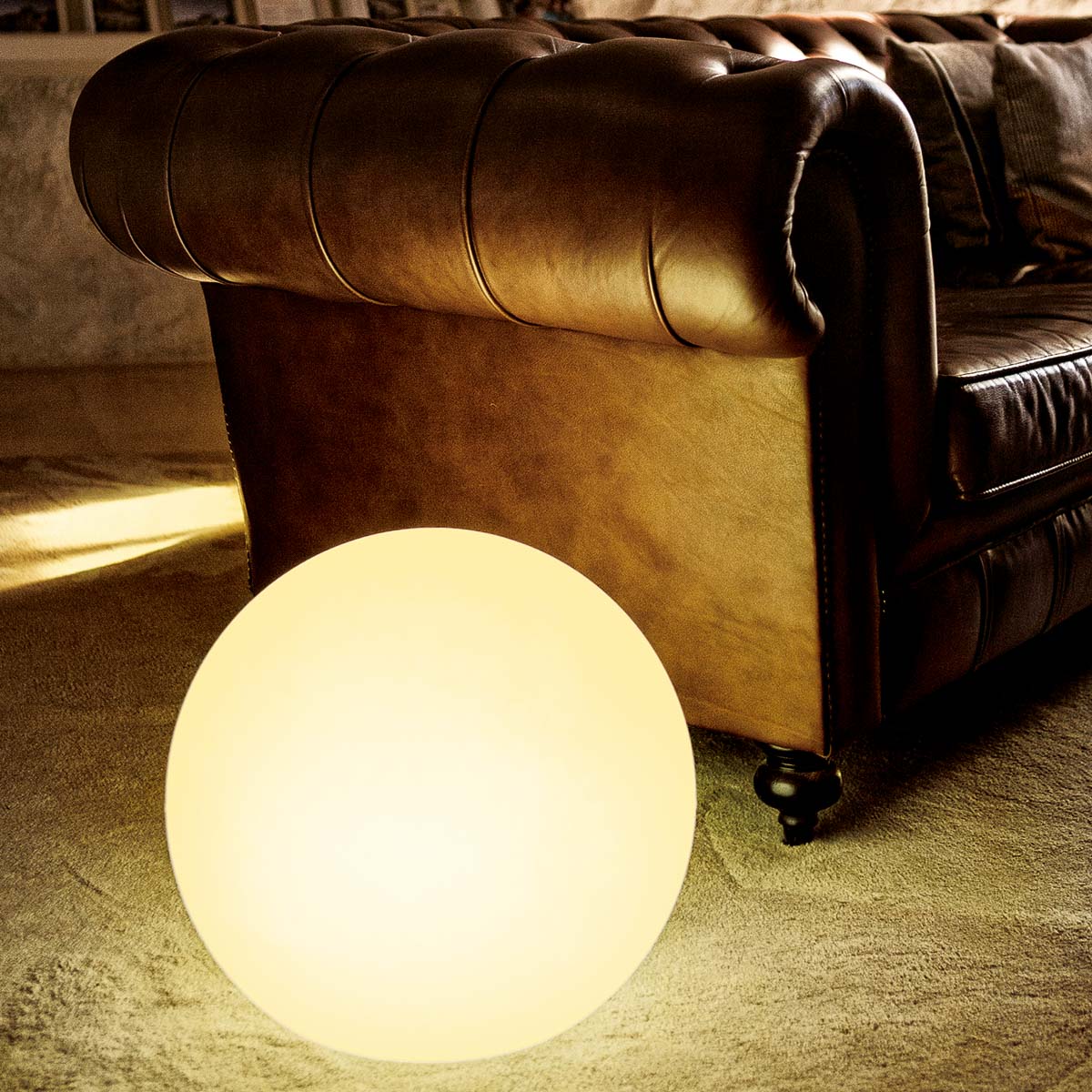 New Garden Buly 30 - lampe de table d"extérieur avec câble - Ø x 26,5 cm - IP65 - blanc