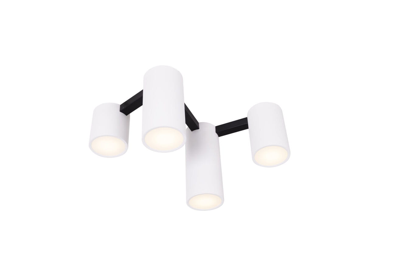 Maxlight Laxer - plafonnier - cm - noir et blanc