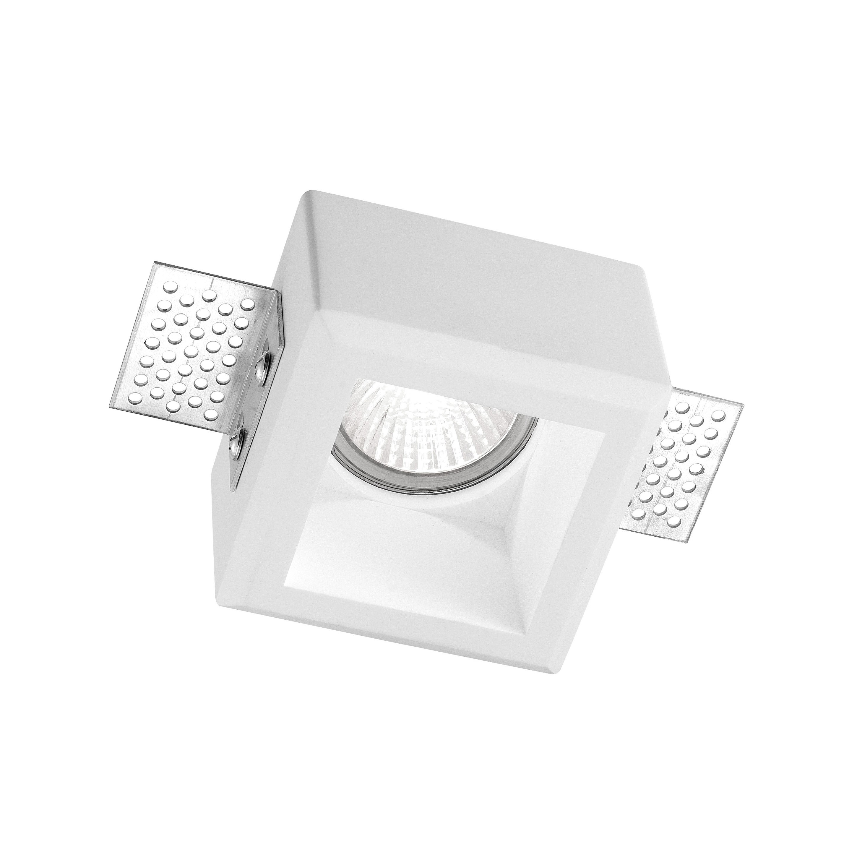Nova Luce Tobia - spot encastré - mm, mm format encastré - plâtre blanc