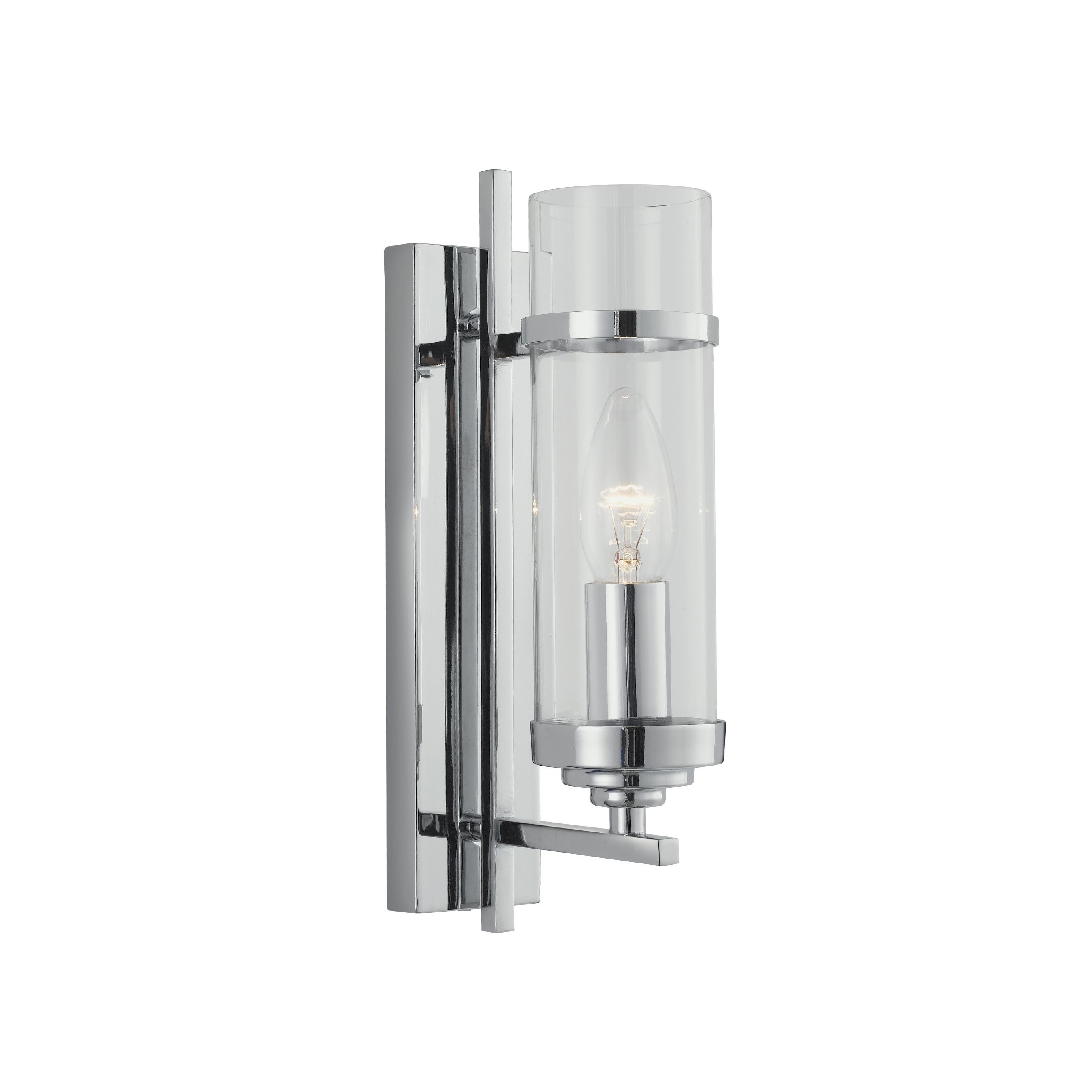 Searchlight Milo - applique murale avec interrupteur à tirette - cm - chrome
