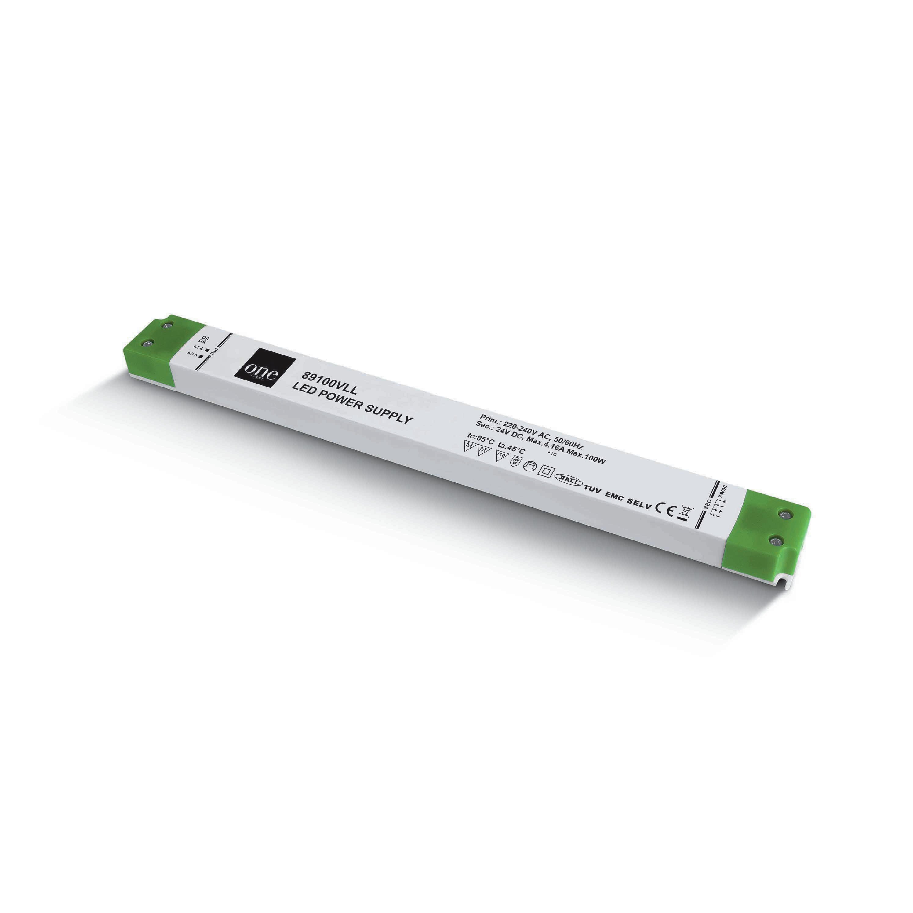 ONE Light DALI Dimmable - push to dim - 24Vdc/230V - 100W