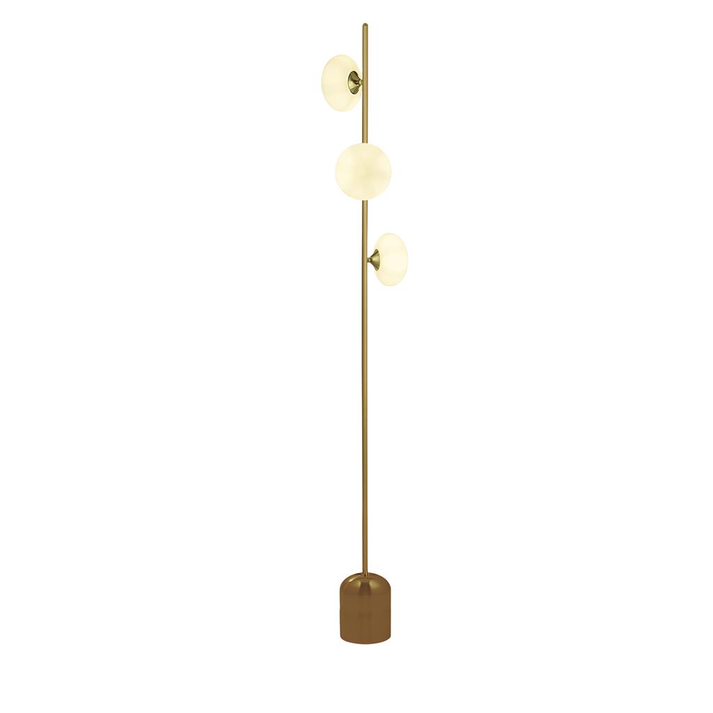Searchlight Pebble - lampadaire - x 170,5 cm - or et opale