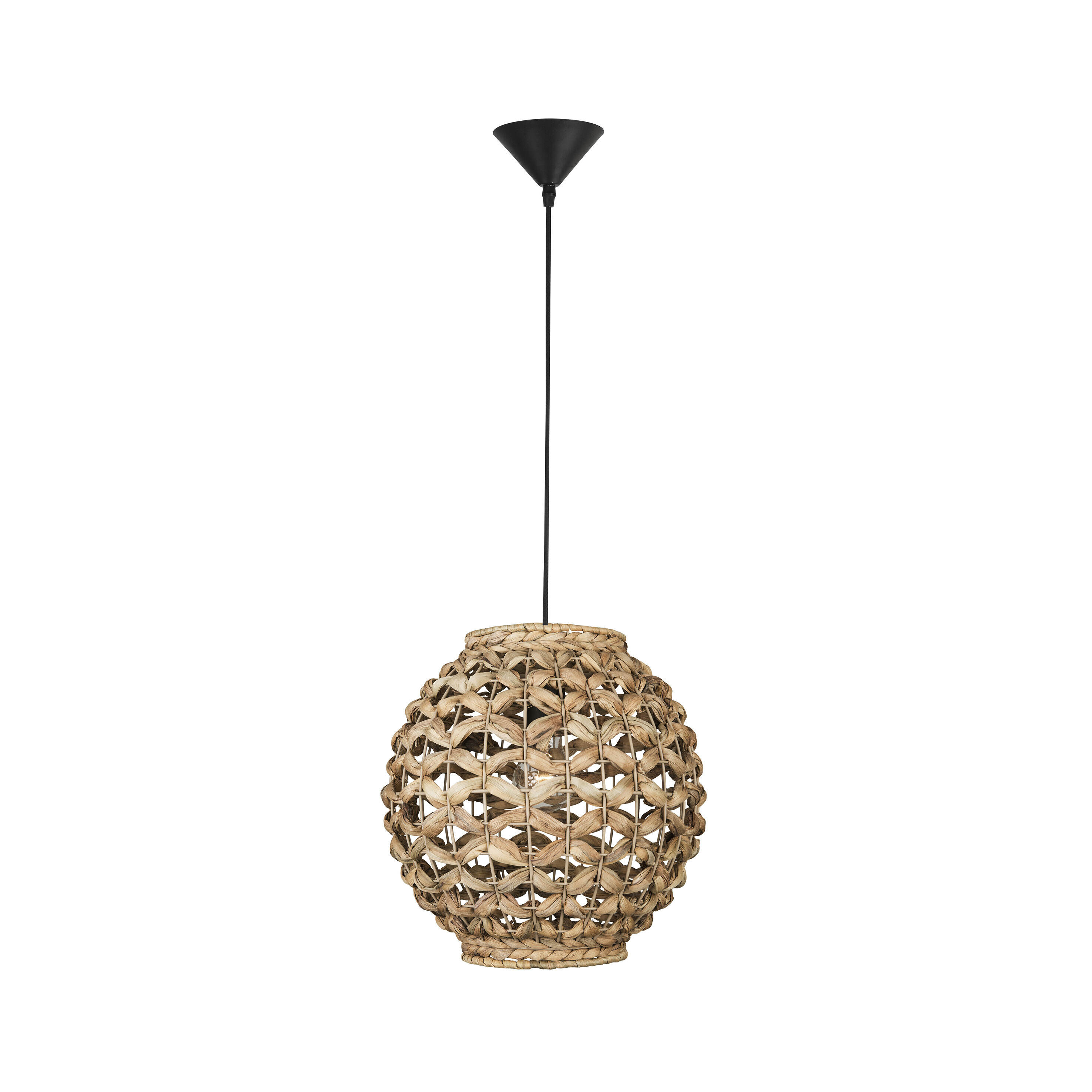 Nova Luce Griffin - lampe suspendue - Ø 30,5 x - brun clair