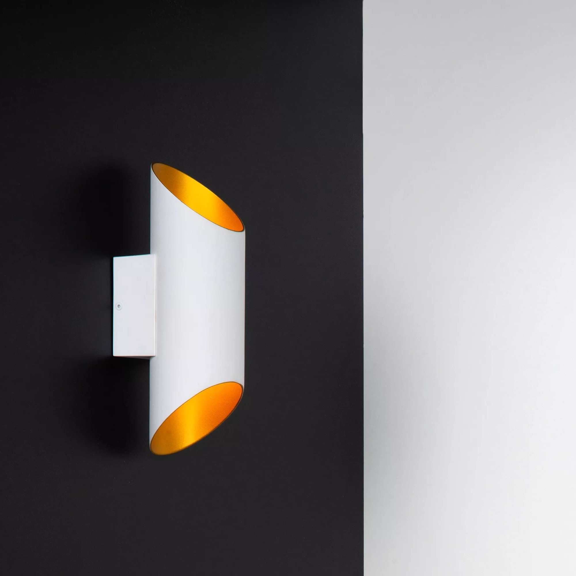 Lucide Quirijn - applique murale - 9,6 x 12,1 x - blanc et laiton