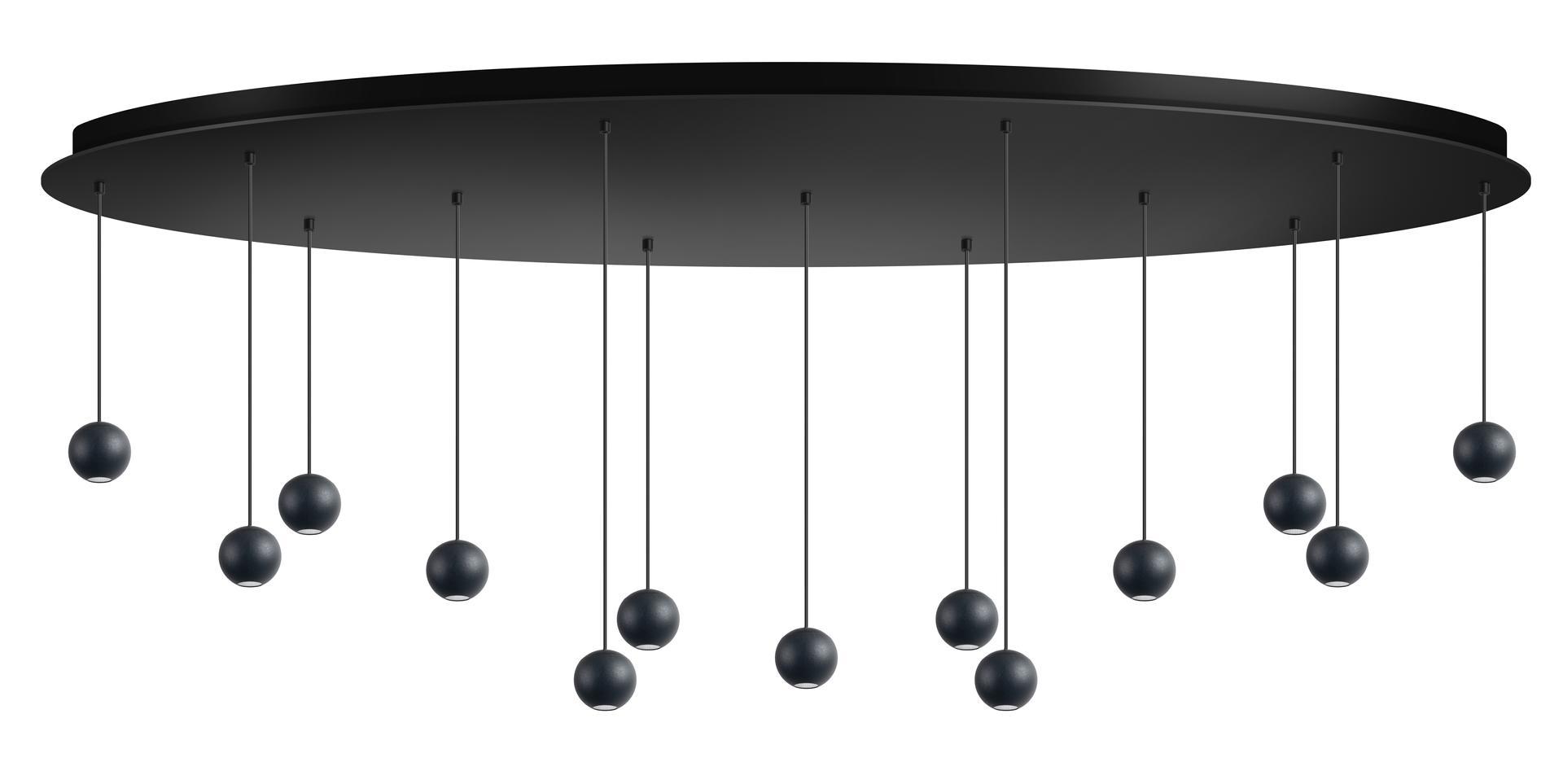 ETH Grace - suspension - Ø 4,8 x - 52W LED dimmable inclus - noir